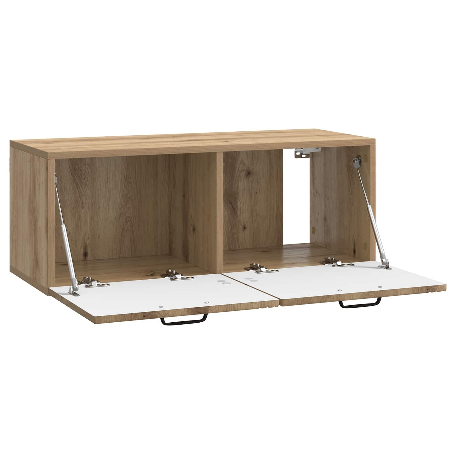 Fali TV szekrény 78,5 x 31 x 30 cm Kézműves Tölgy Szerelt Fa