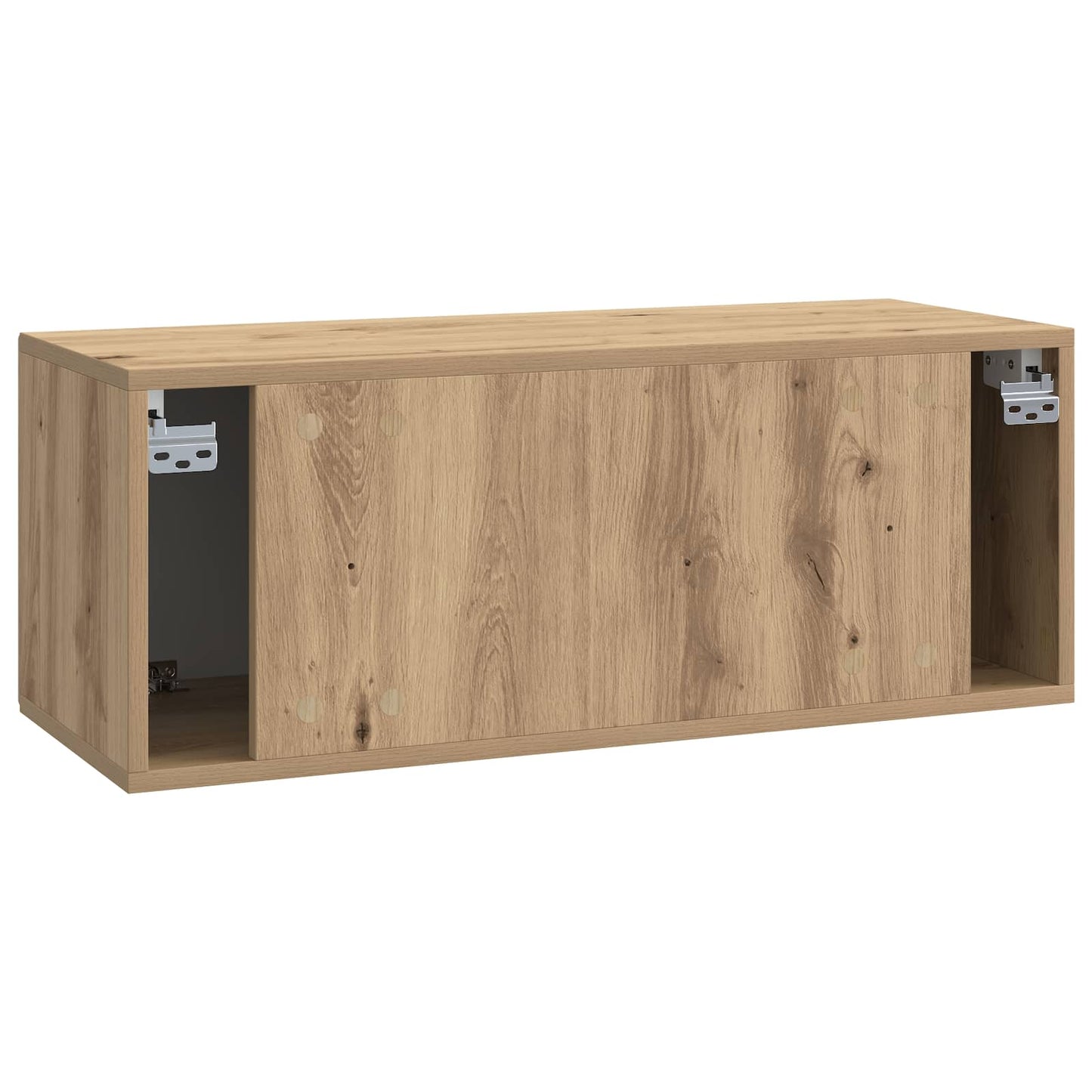 Fali TV szekrény 78,5 x 31 x 30 cm Kézműves Tölgy Szerelt Fa