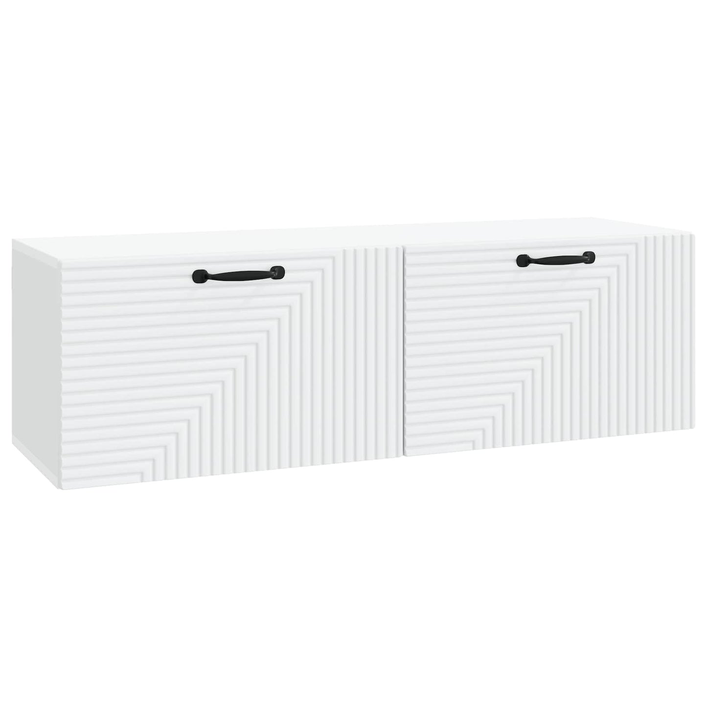 Fali TV szekrény Fehér 98 x 31 x 30 cm Szerelt Fa