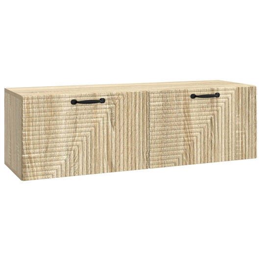 Fali TV szekrény Sonoma Tölgy 98 x 31 x 30 cm Szerelt Fa