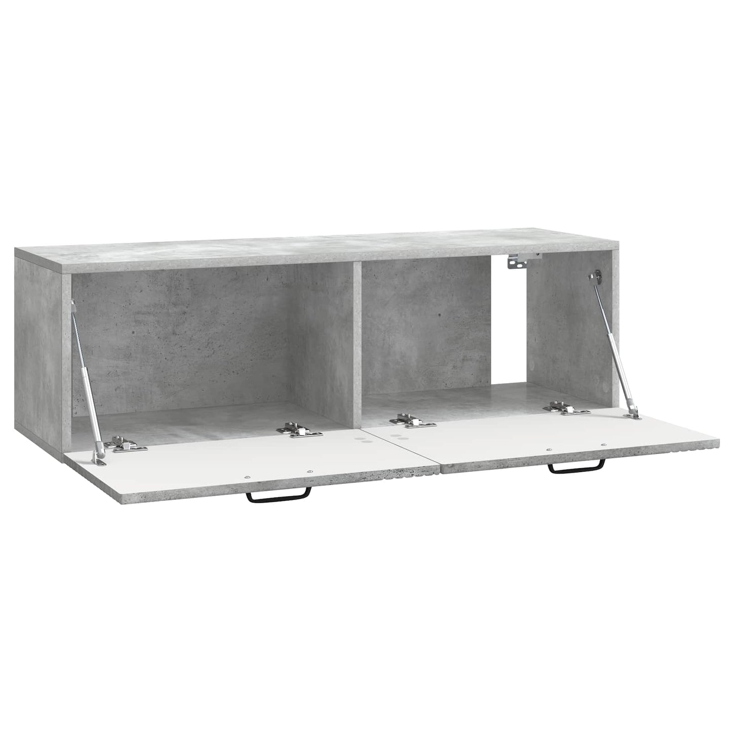 Fali TV szekrény Betonszürke 98 x 31 x 30 cm Szerelt Fa