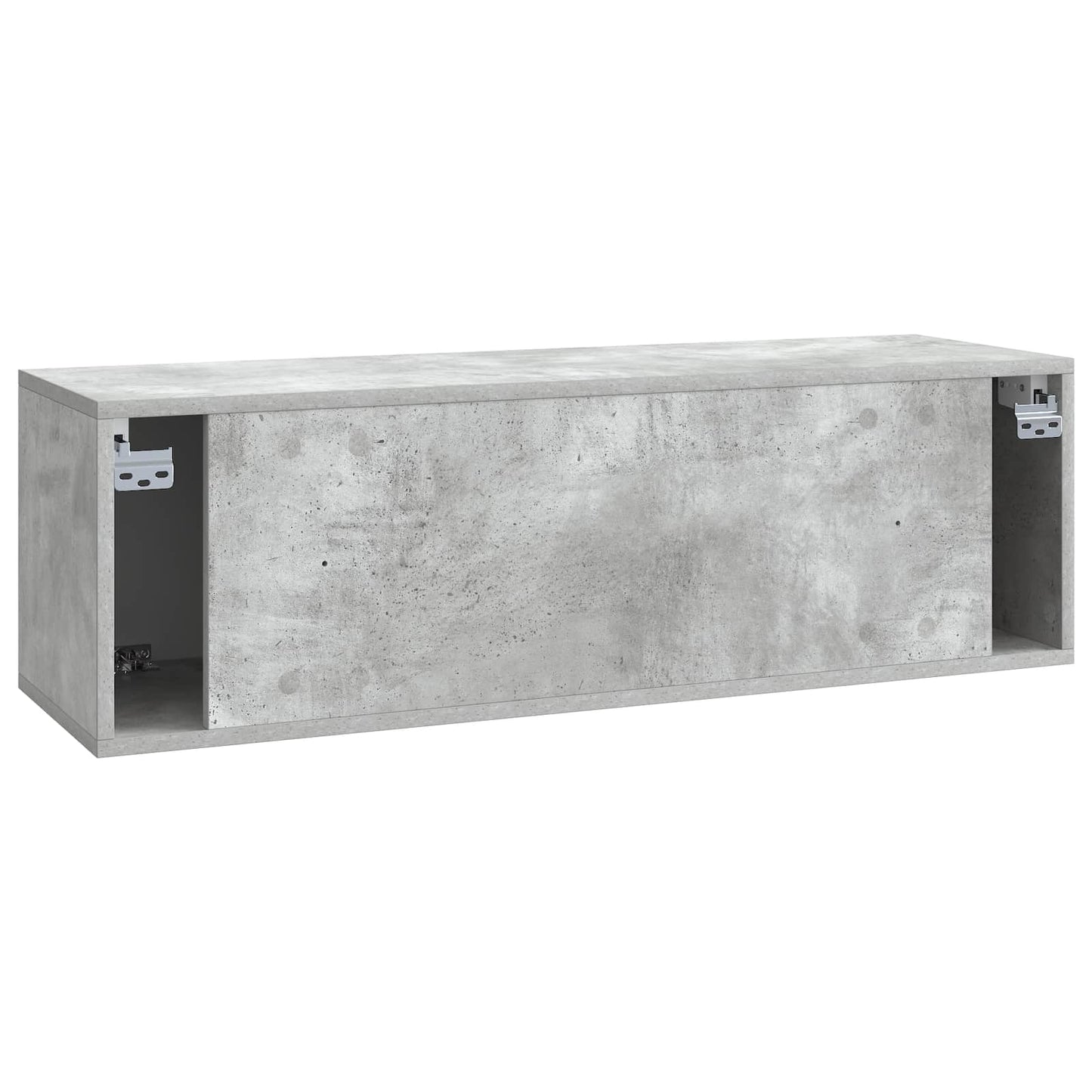 Fali TV szekrény Betonszürke 98 x 31 x 30 cm Szerelt Fa