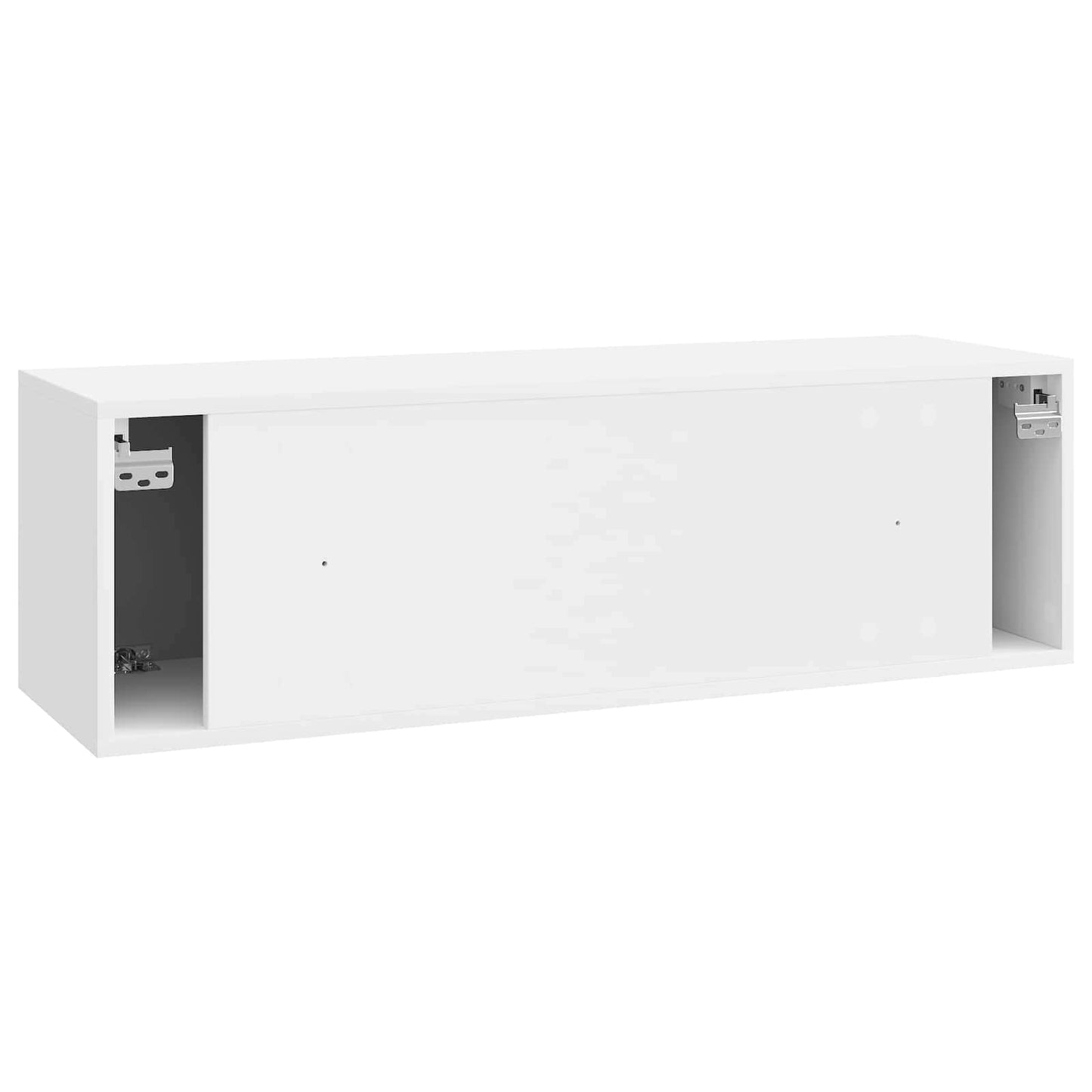 Fali TV szekrény Magasfényű Fehér 98 x 31 x 30 cm Szerelt Fa