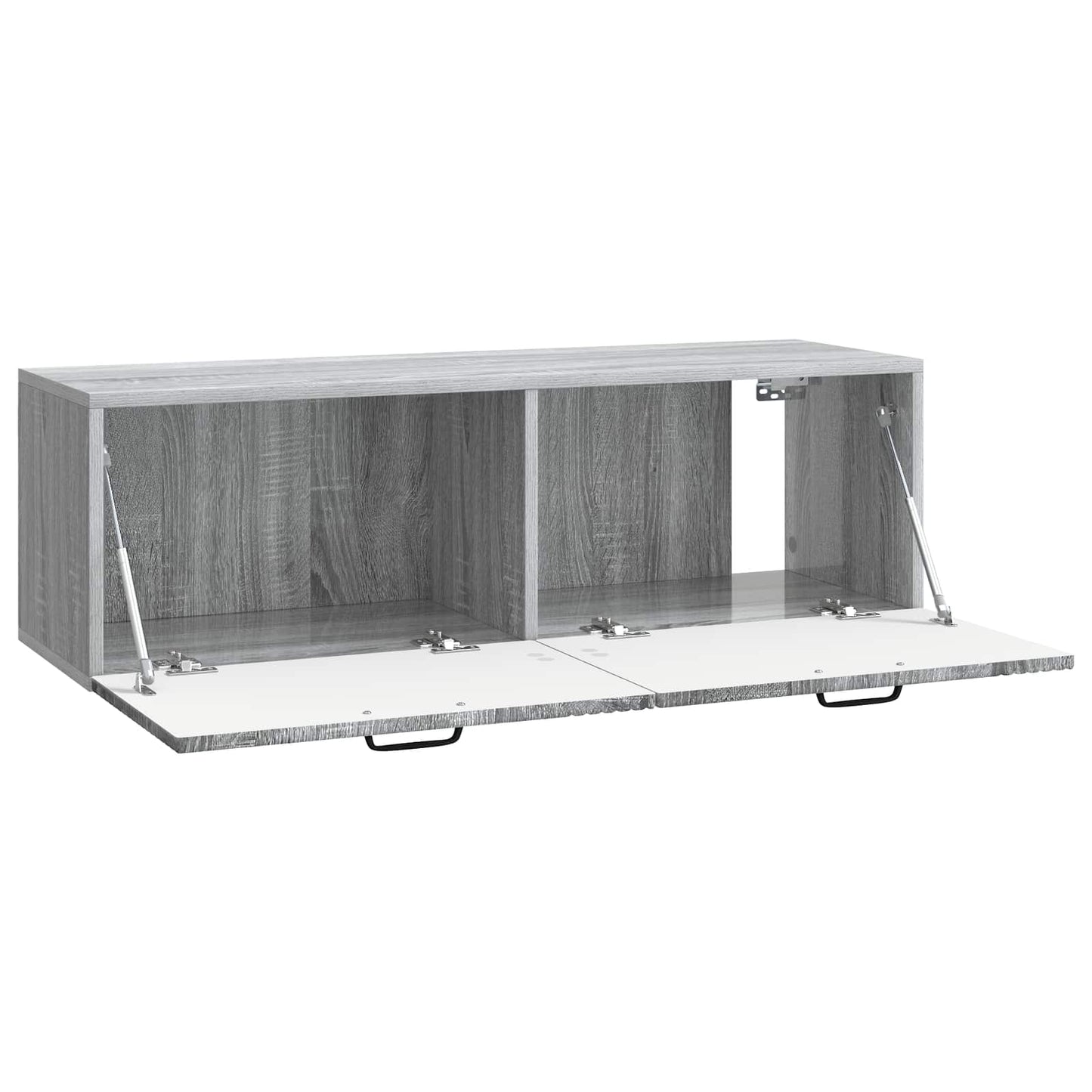Fali TV szekrény Szürke Sonoma 98 x 31 x 30 cm Szerelt Fa