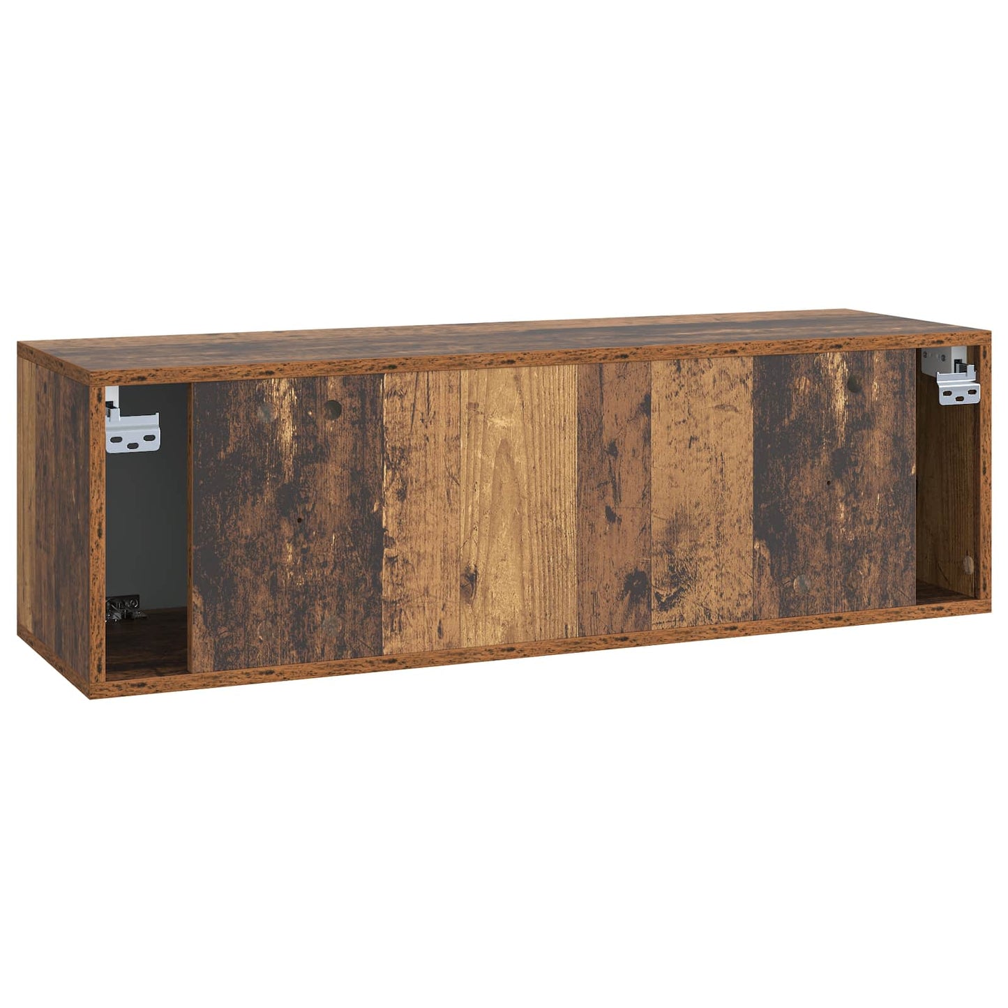 Fali TV szekrény Antik Fa 98 x 31 x 30 cm Szerelt Fa