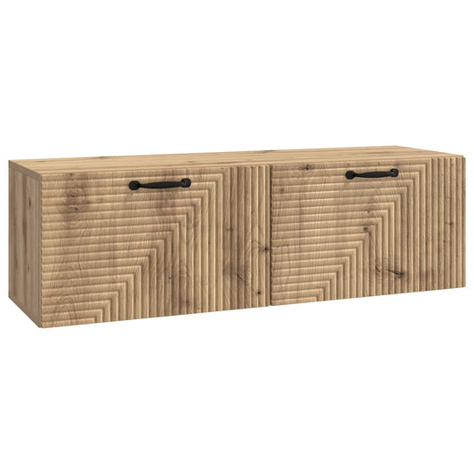 Fali TV szekrény Kézműves Tölgy 98 x 31 x 30 cm Szerelt Fa
