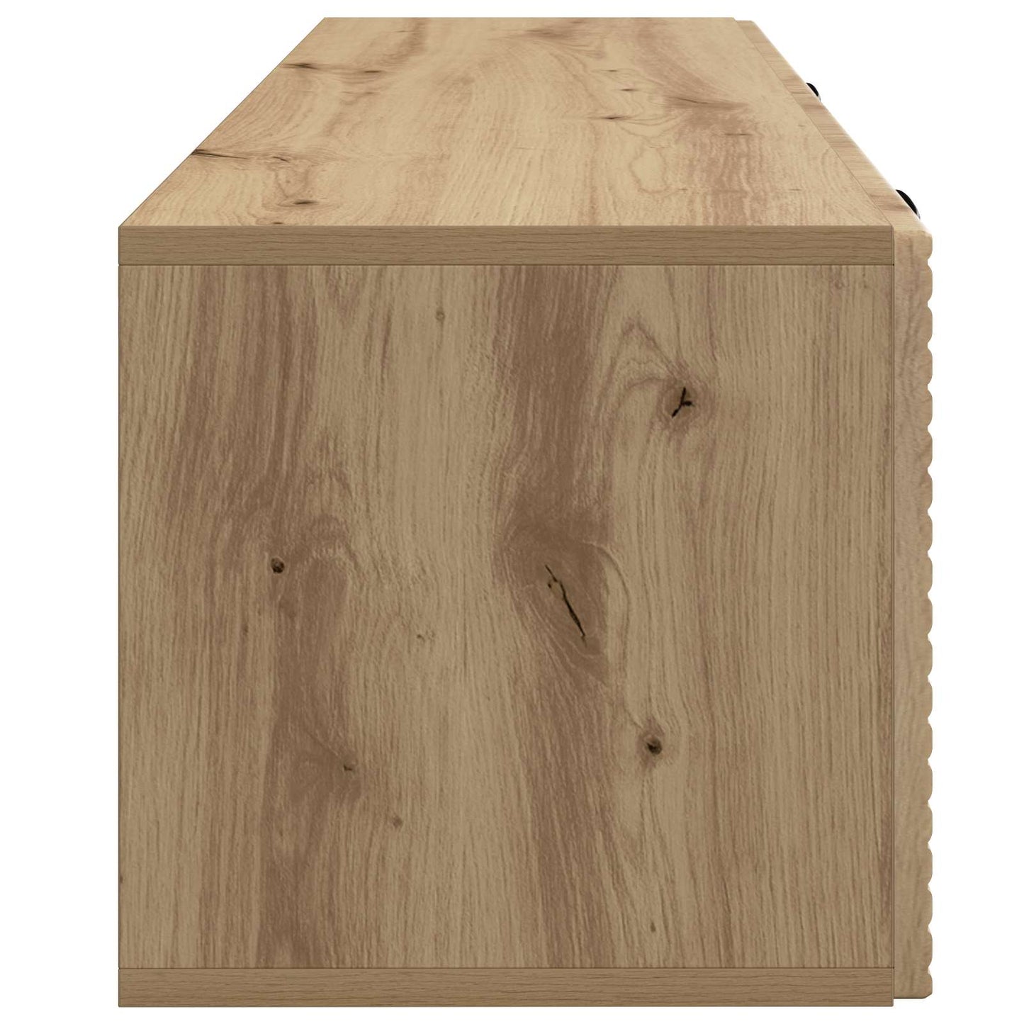 Fali TV szekrény 98 x 31 x 30 cm Kézműves Tölgy Szerelt Fa