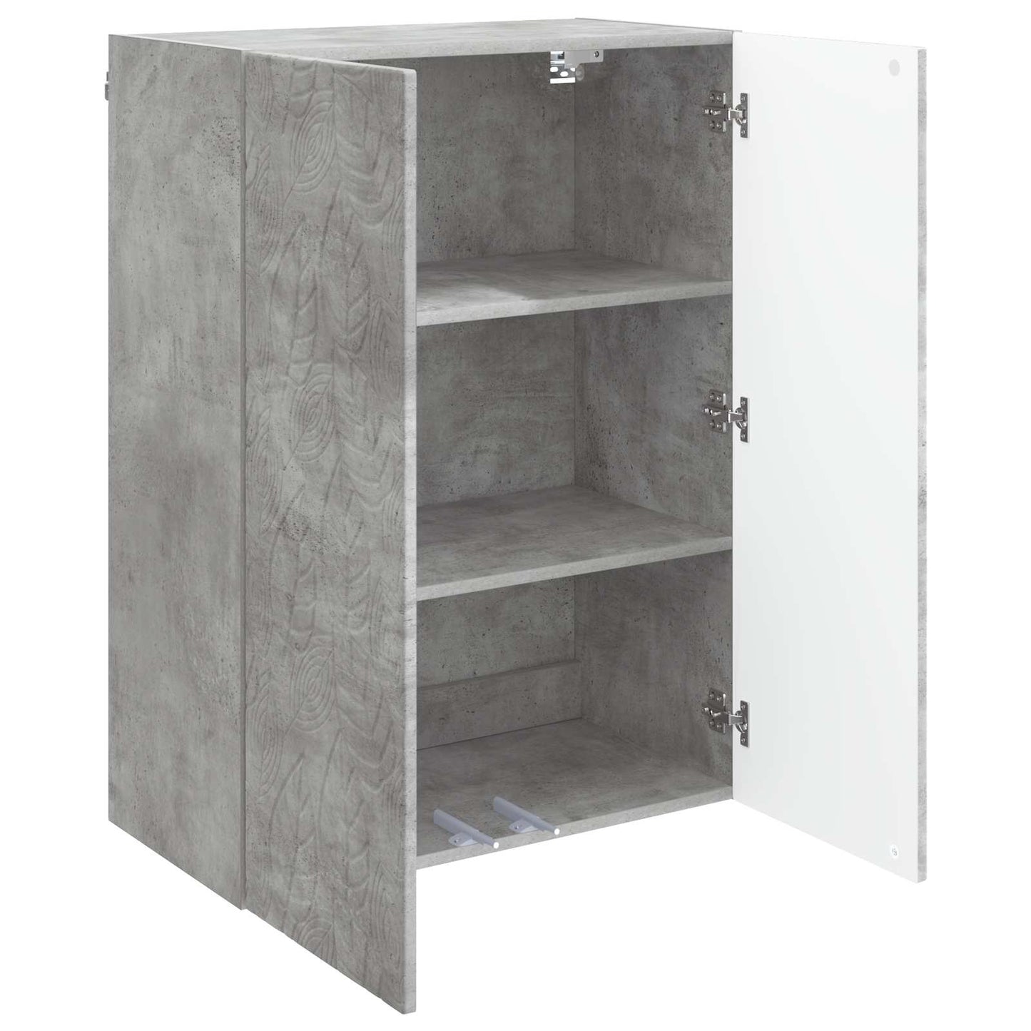 Fali szekrény Betonszürke 66 x 34,5 x 90 cm Szerelt Fa
