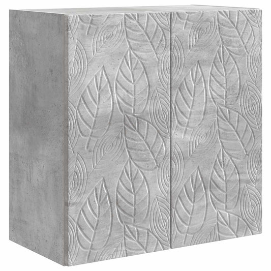 Fali szekrény Betonszürke 59 x 31 x 60 cm Szerelt Fa