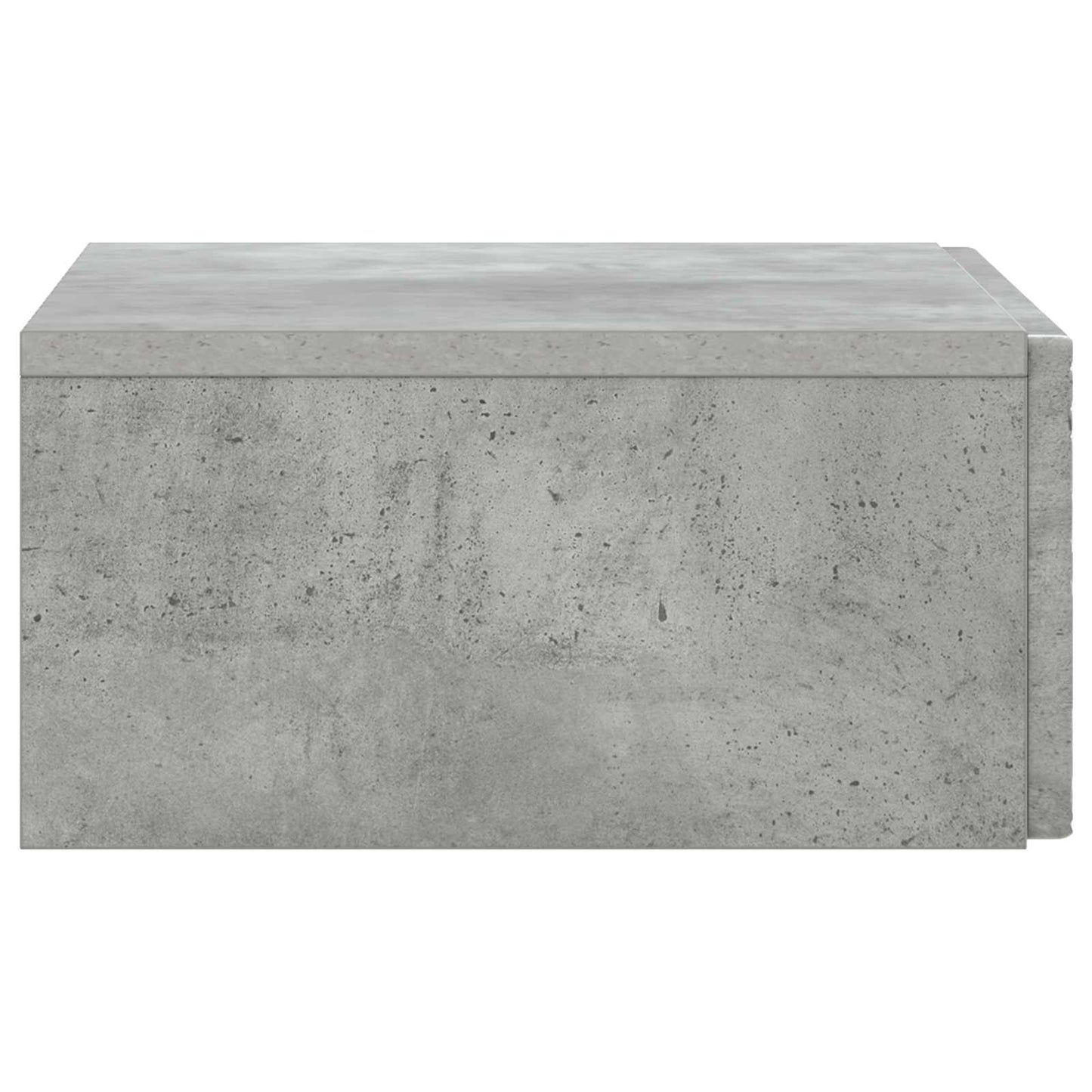 Fali oldaltábla Betonszürke 59 x 34,5 x 17 cm Szerelt Fa