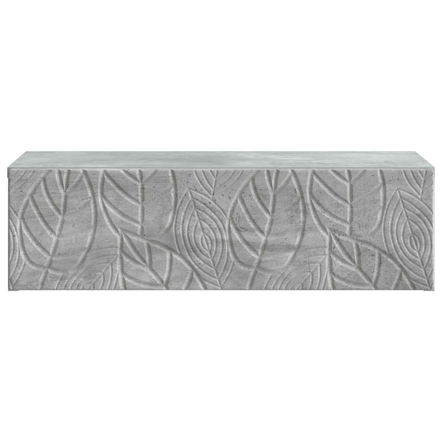 Fali oldaltábla Betonszürke 87,5 x 34,5 x 17 cm Szerelt Fa