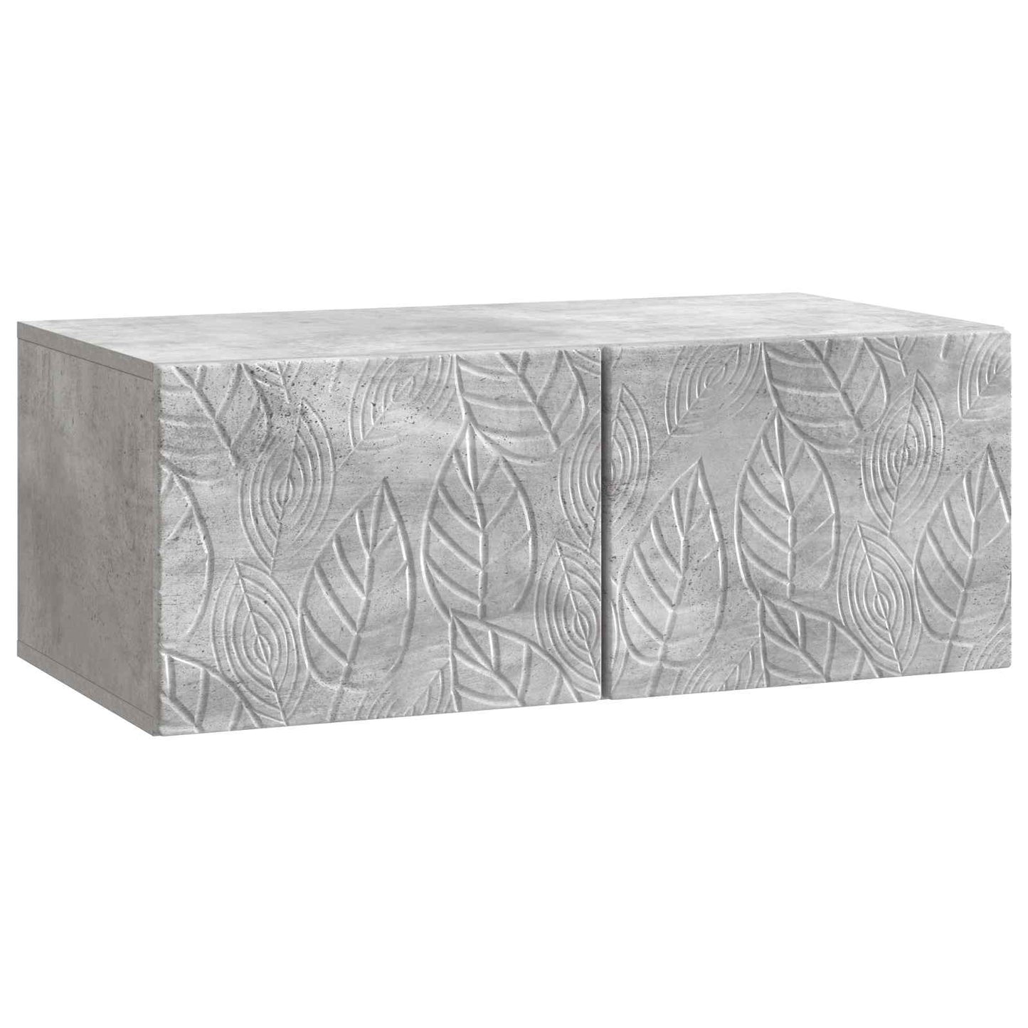 Fali TV szekrény 59,5 x 31 cm Betonszürke Szerelt Fa