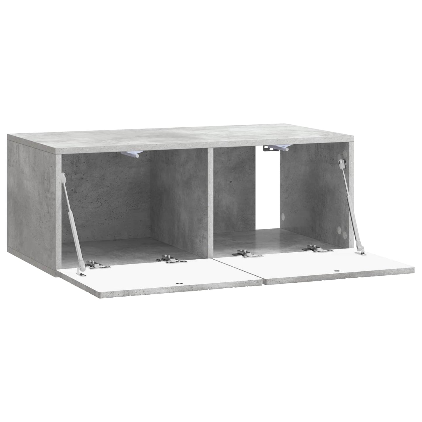 Fali TV szekrény 59,5 x 31 cm Betonszürke Szerelt Fa