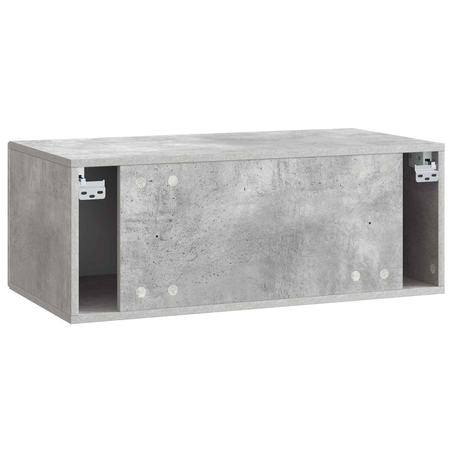 Fali TV szekrény 59,5 x 31 cm Betonszürke Szerelt Fa