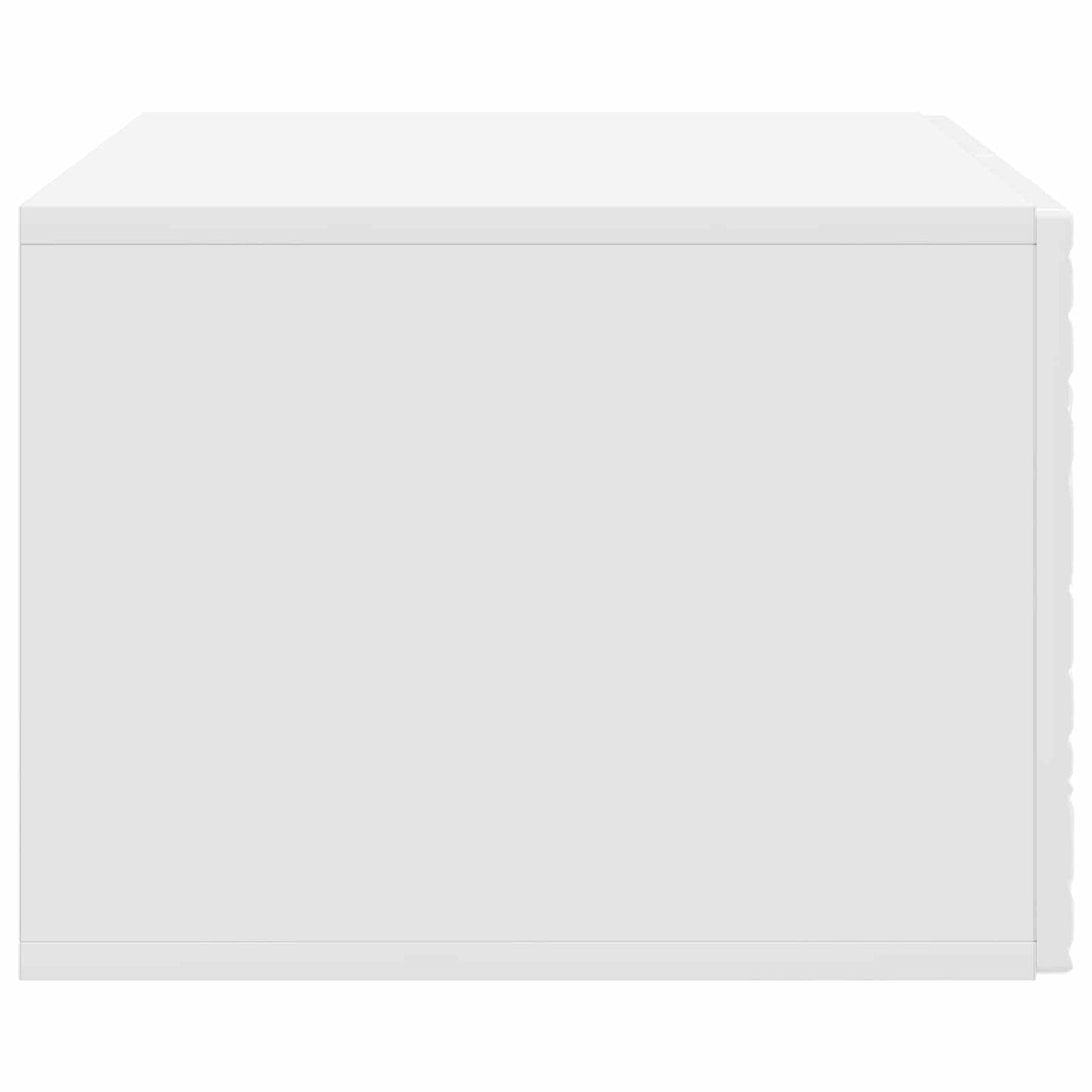 Fali TV szekrény 59,5 x 31 cm Magasfényű Fehér Szerelt Fa