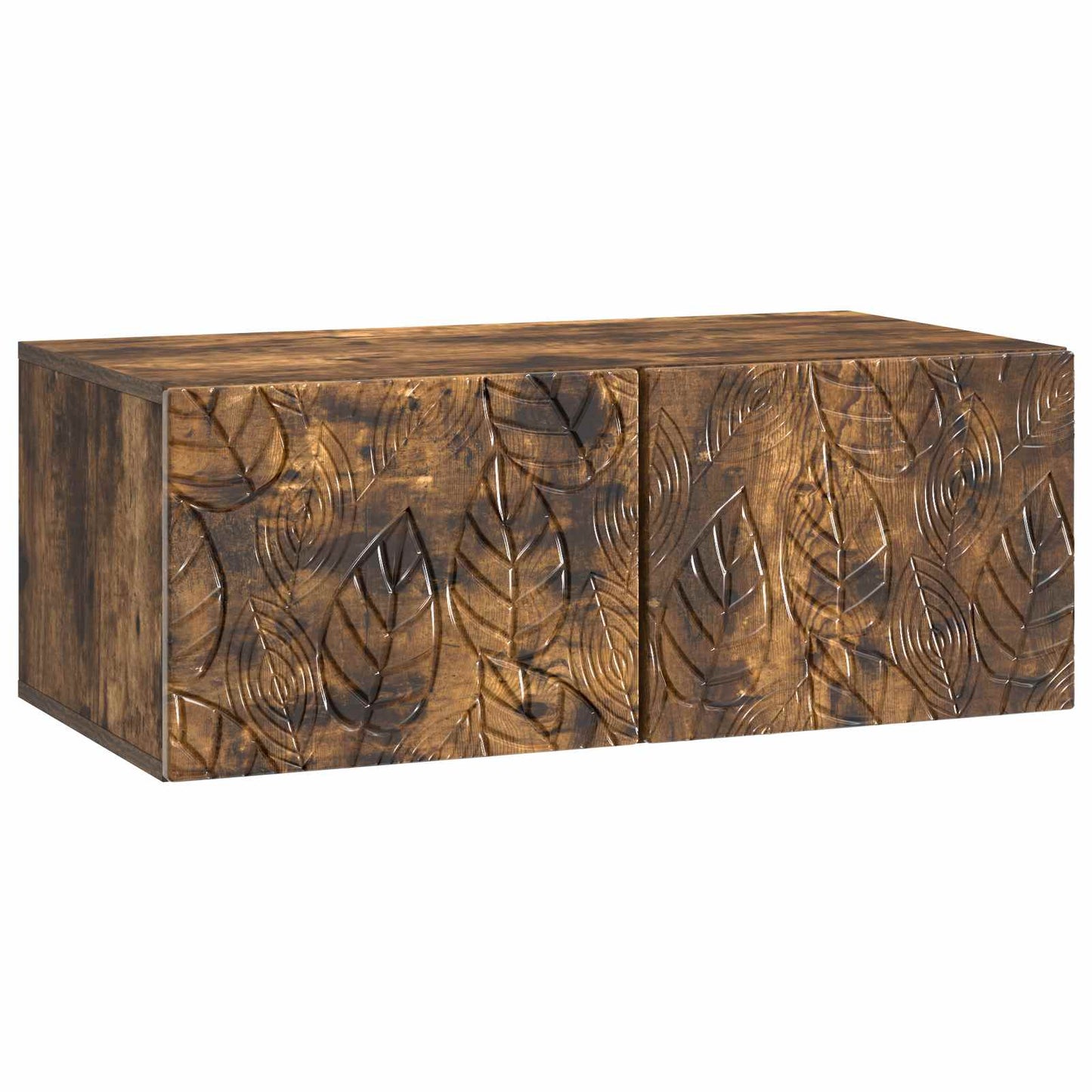Fali TV szekrény 98 x 31 cm Füstös Tölgy Szerelt Fa