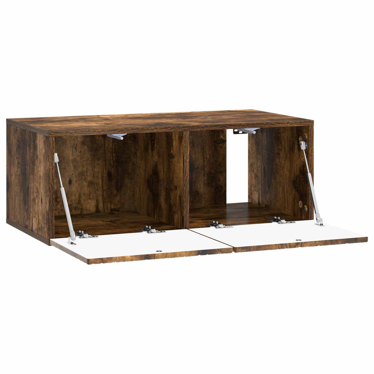 Fali TV szekrény 98 x 31 cm Füstös Tölgy Szerelt Fa