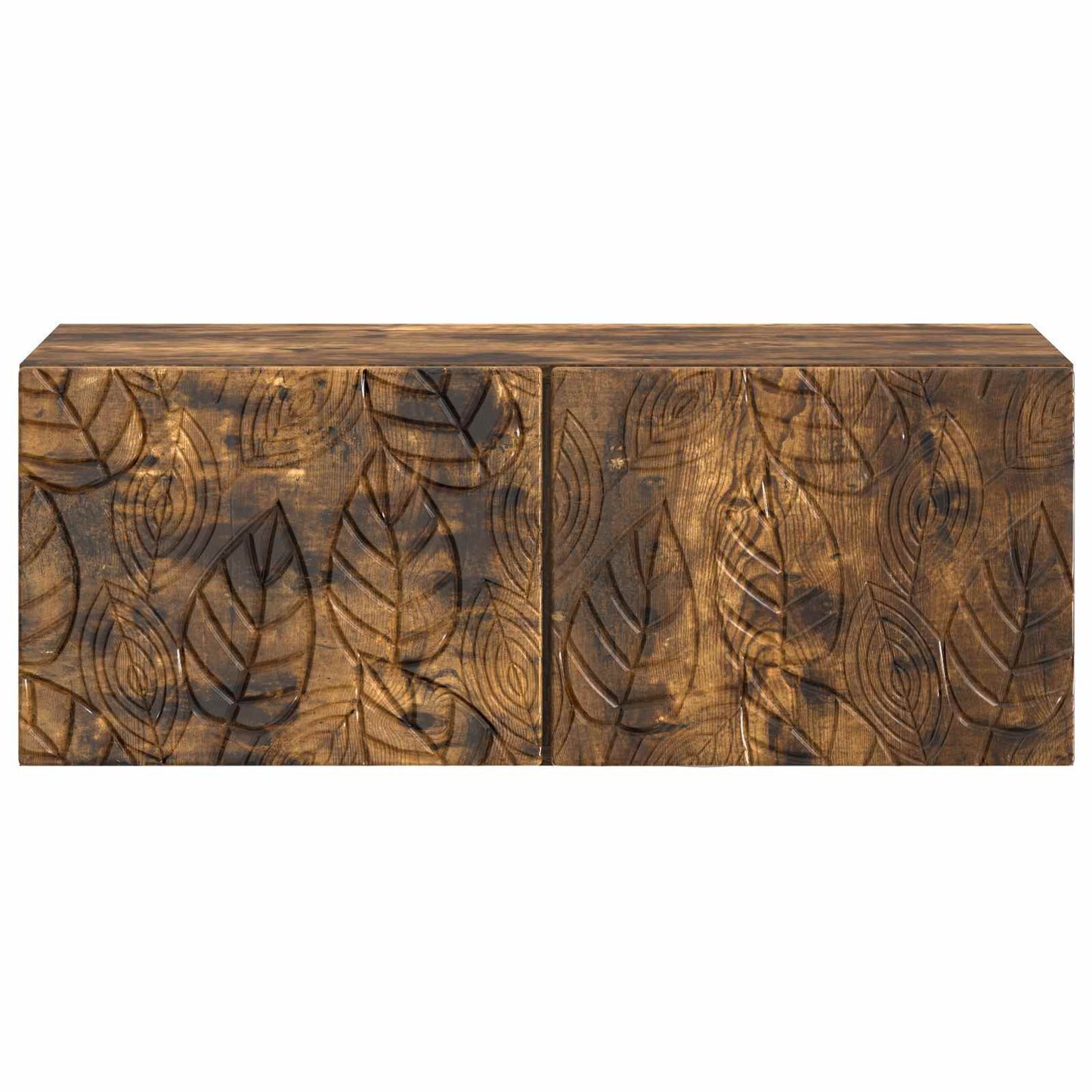 Fali TV szekrény 98 x 31 cm Füstös Tölgy Szerelt Fa
