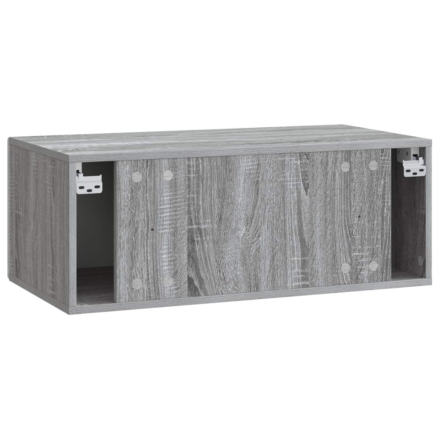 Fali TV szekrény 98 x 31 cm Szürke Sonoma Szerelt Fa