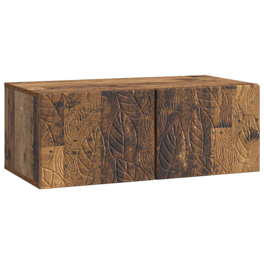 Fali TV szekrény 98 x 31 cm Antik Fa Szerelt Fa