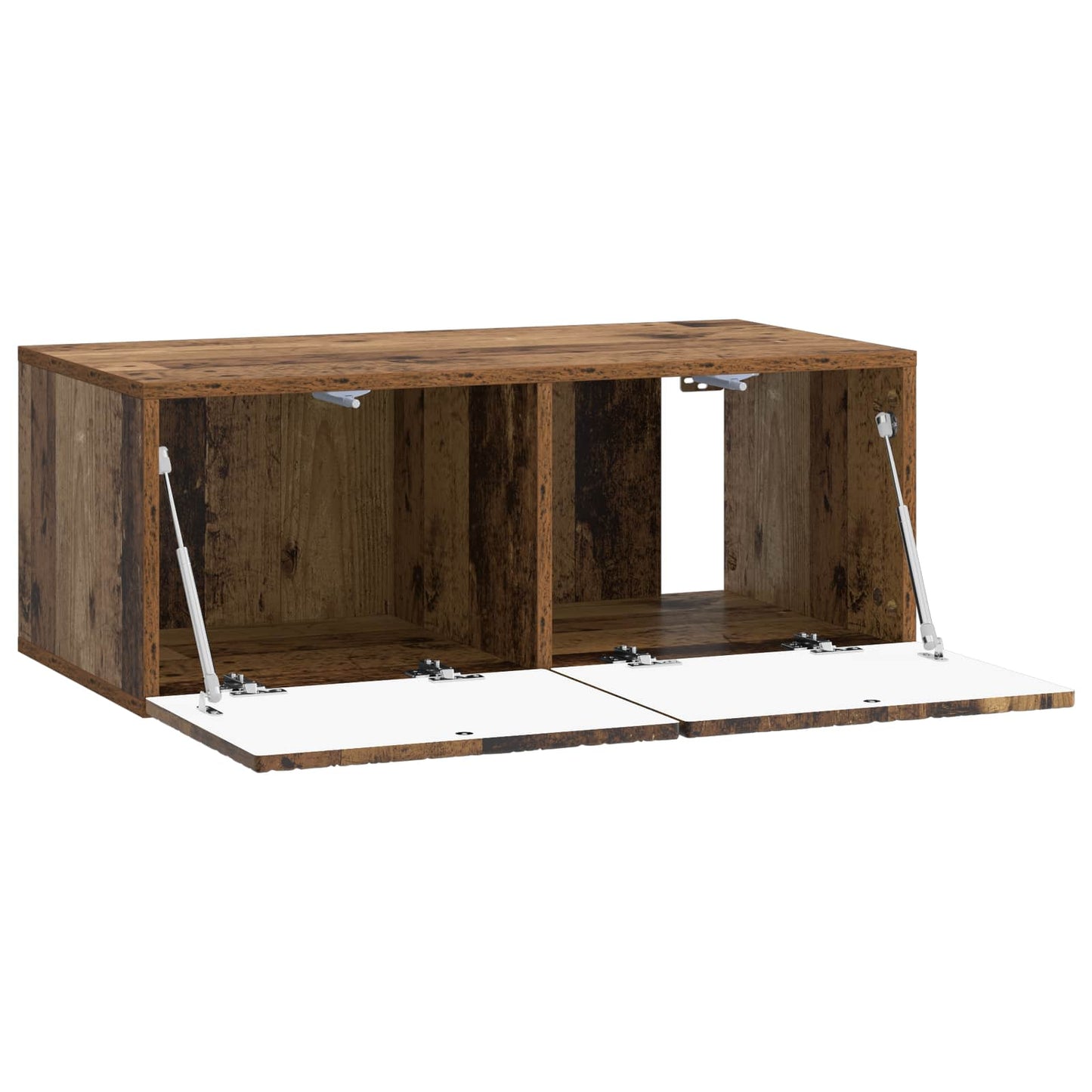 Fali TV szekrény 98 x 31 cm Antik Fa Szerelt Fa