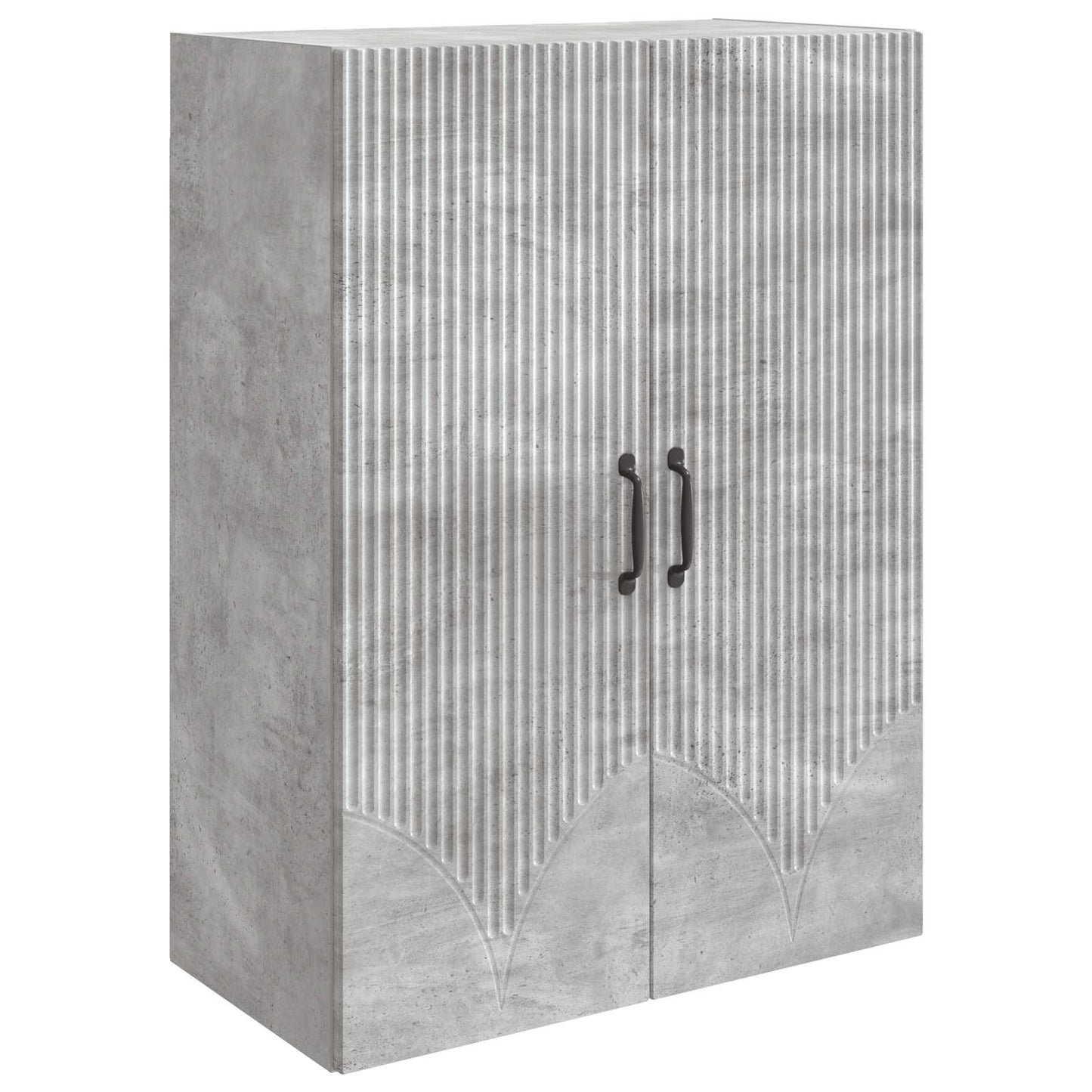Fali szekrény Betonszürke 66 x 34,5 x 90 cm Szerelt Fa