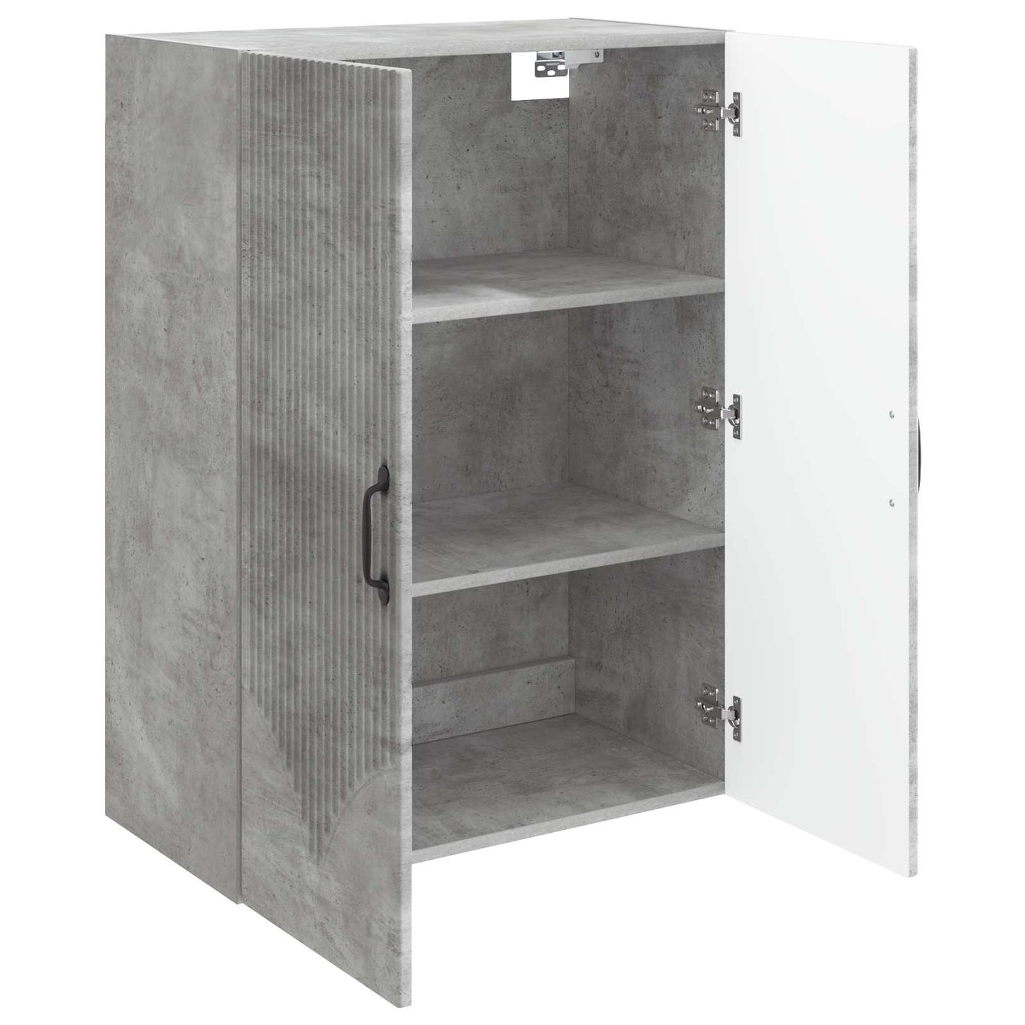 Fali szekrény Betonszürke 66 x 34,5 x 90 cm Szerelt Fa