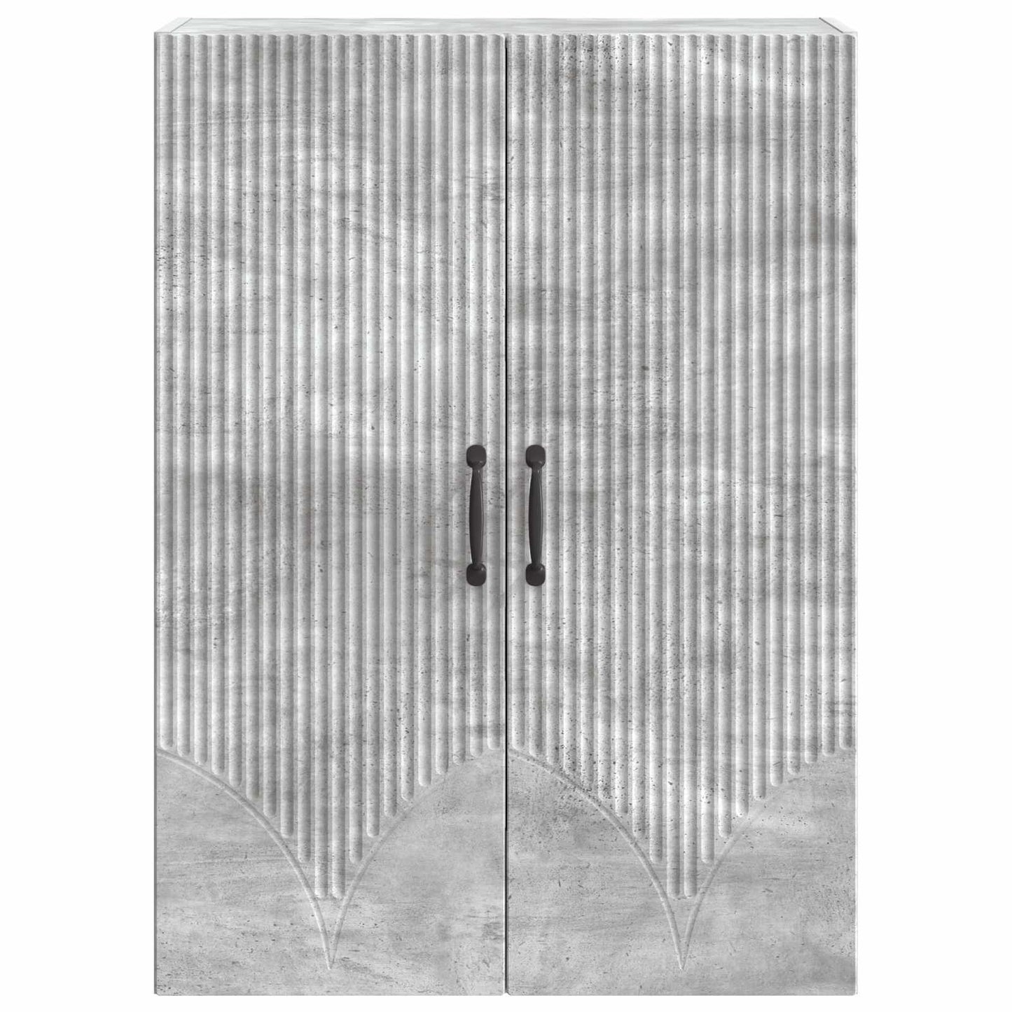 Fali szekrény Betonszürke 66 x 34,5 x 90 cm Szerelt Fa