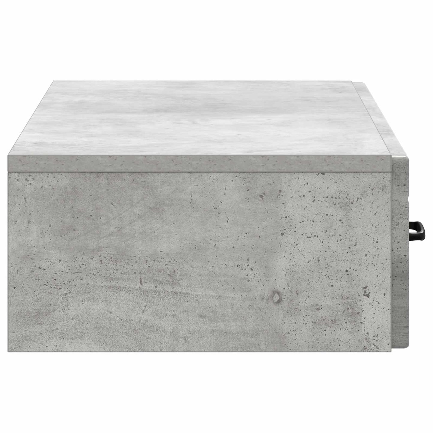 Fali oldaltábla Betonszürke 87,5 x 34,5 x 17 cm Szerelt Fa