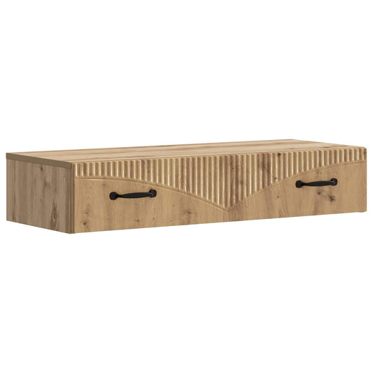 Fali oldaltábla Kézműves Tölgy 87,5 x 34,5 x 17 cm Szerelt Fa