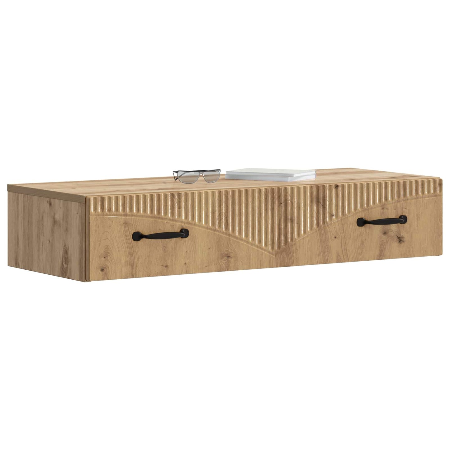 Fali oldaltábla 87,5 x 34,5 x 17 cm Szerelt Fa Kézműves Tölgy