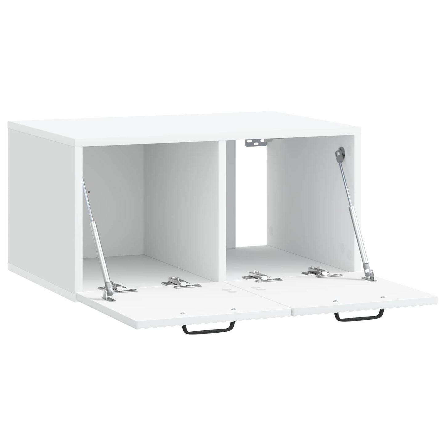 Fali TV szekrény Fehér 59,5 x 41 x 30 cm Szerelt Fa