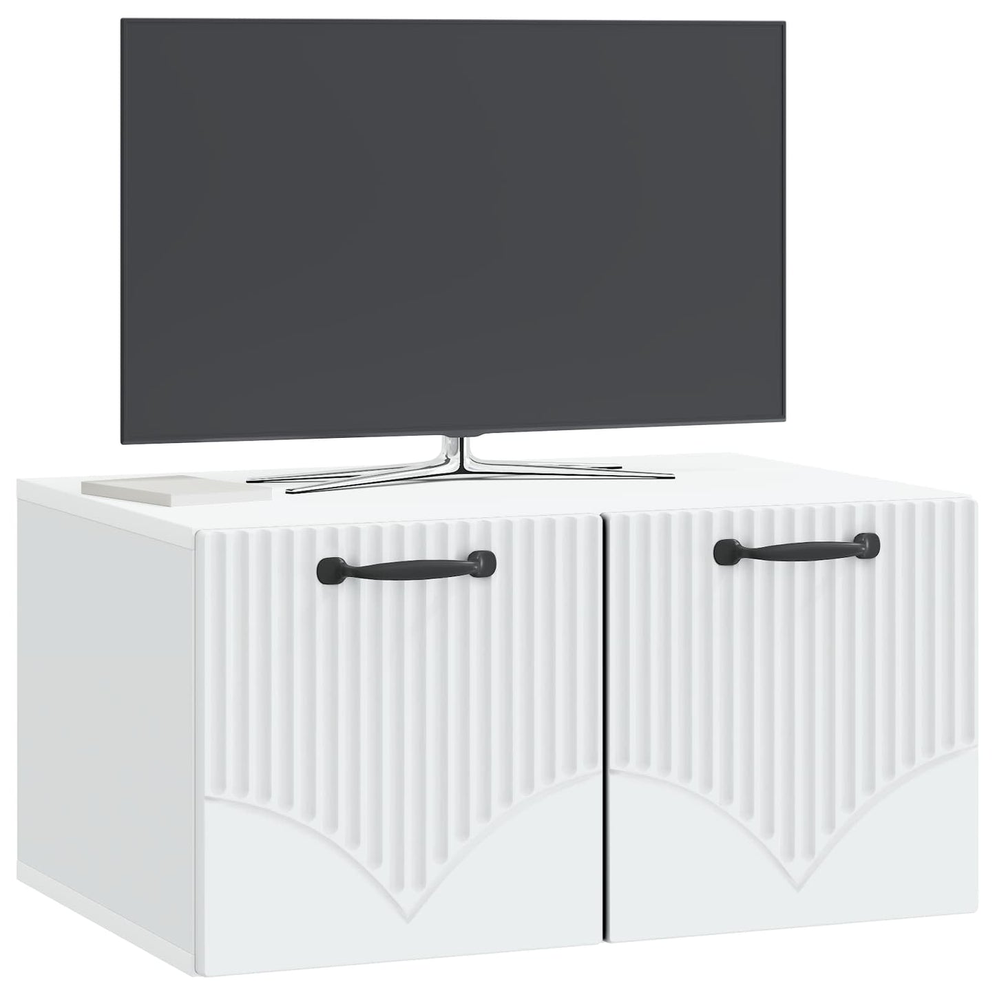 Fali TV szekrény Fehér 59,5 x 41 x 30 cm Szerelt Fa