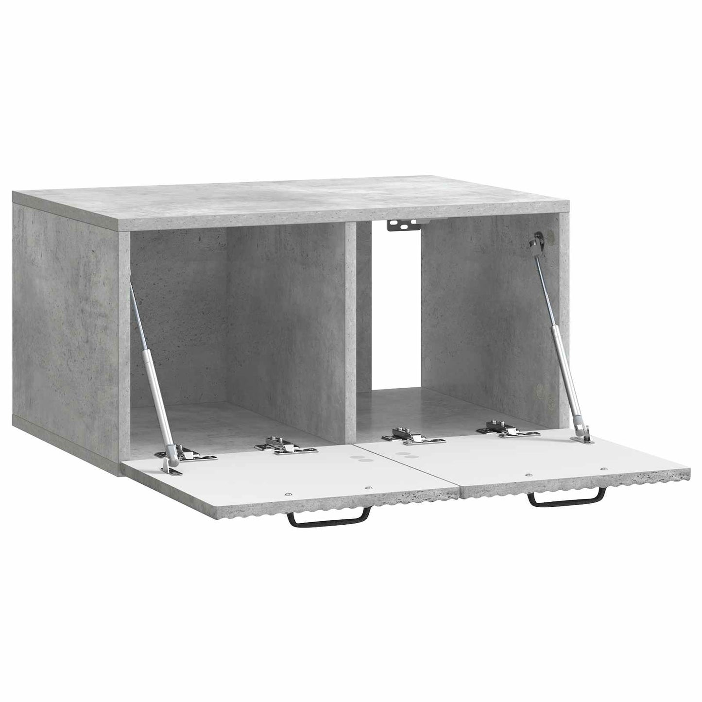 Fali TV szekrény Betonszürke 59,5 x 41 x 30 cm Szerelt Fa