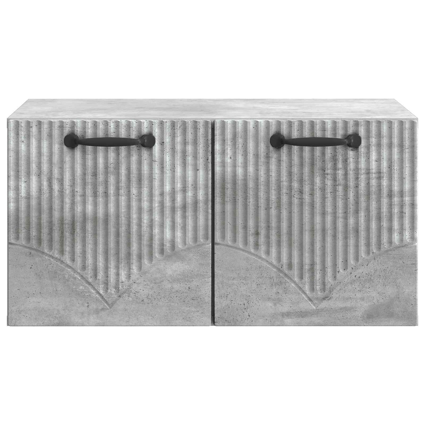 Fali TV szekrény Betonszürke 59,5 x 41 x 30 cm Szerelt Fa