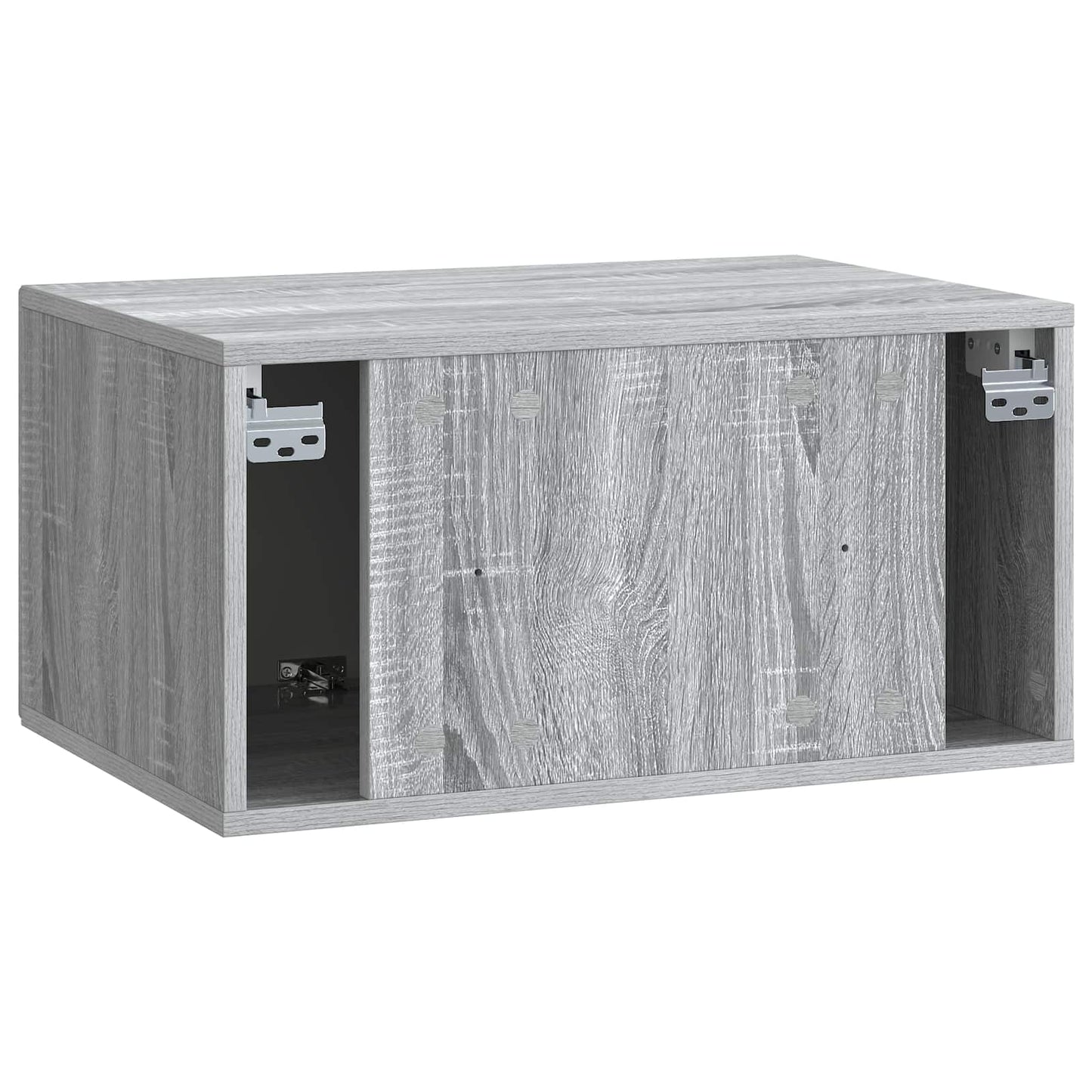 Fali TV szekrény Szürke Sonoma 59,5 x 41 x 30 cm Szerelt Fa
