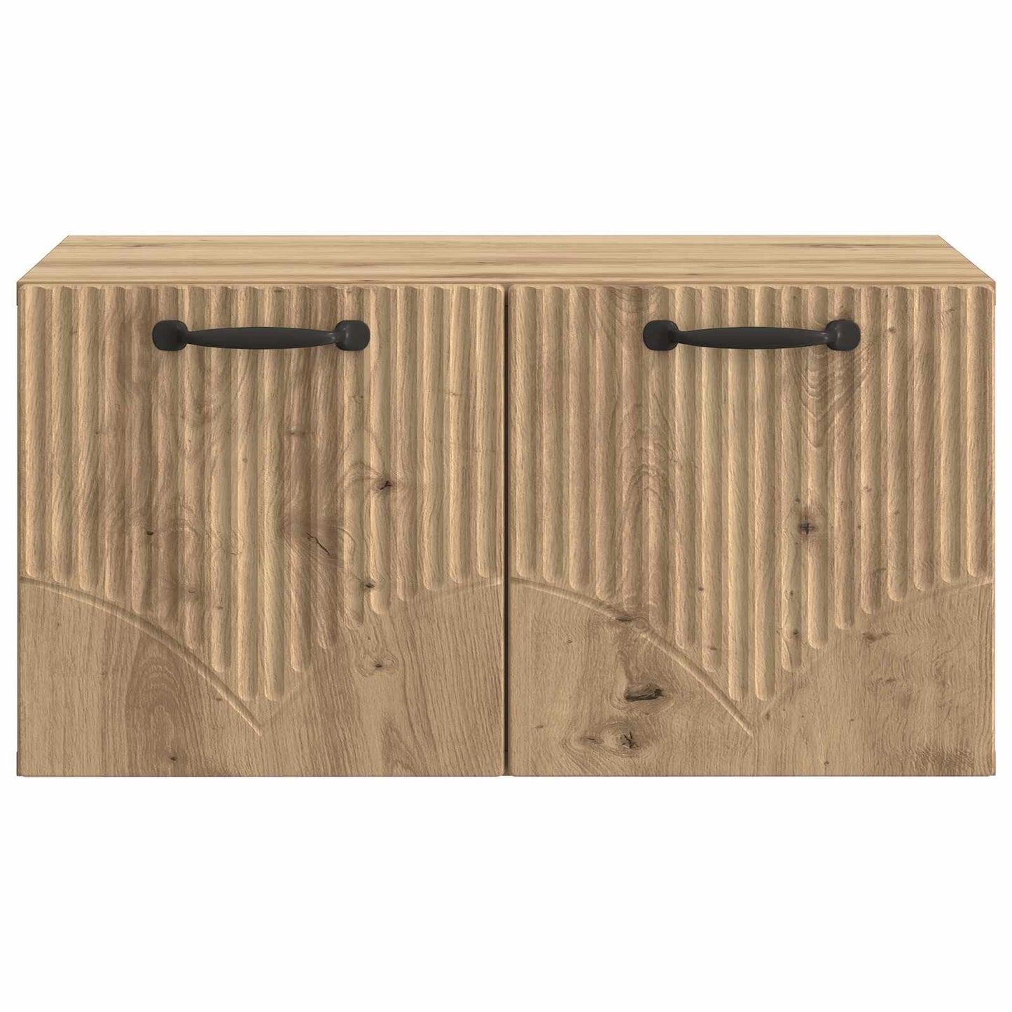 Fali TV szekrény 59,5 x 41 x 30 cm Kézműves Tölgy Szerelt Fa