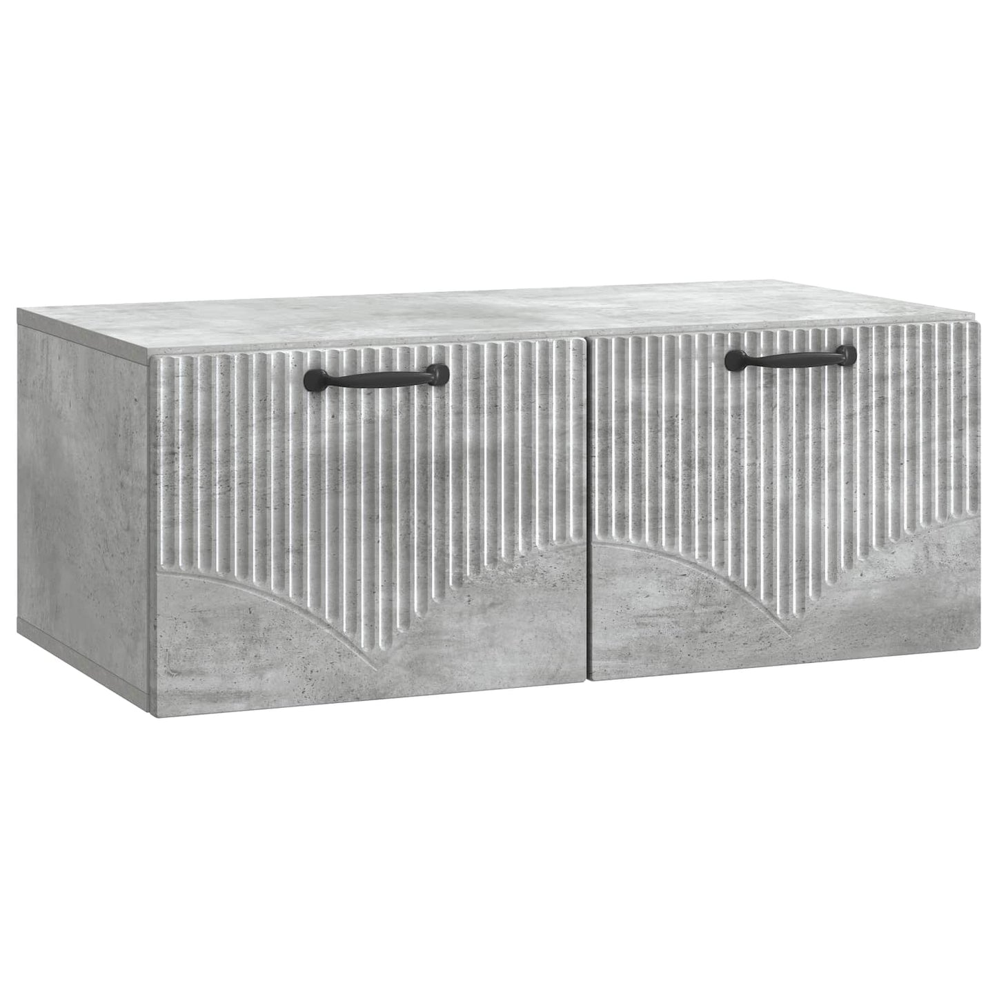 Fali TV szekrény Betonszürke 78,5 x 41 x 30 cm Szerelt Fa