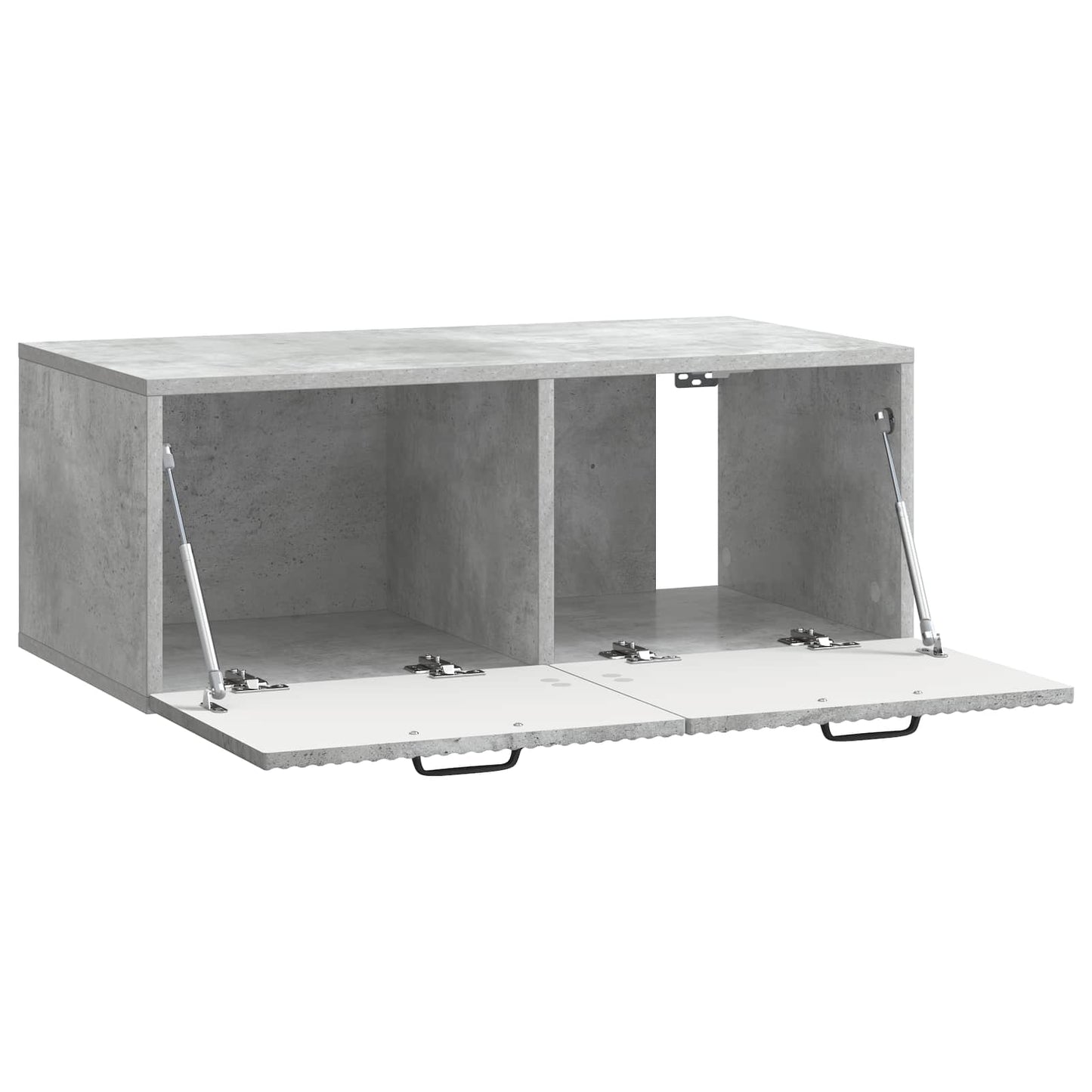 Fali TV szekrény Betonszürke 78,5 x 41 x 30 cm Szerelt Fa