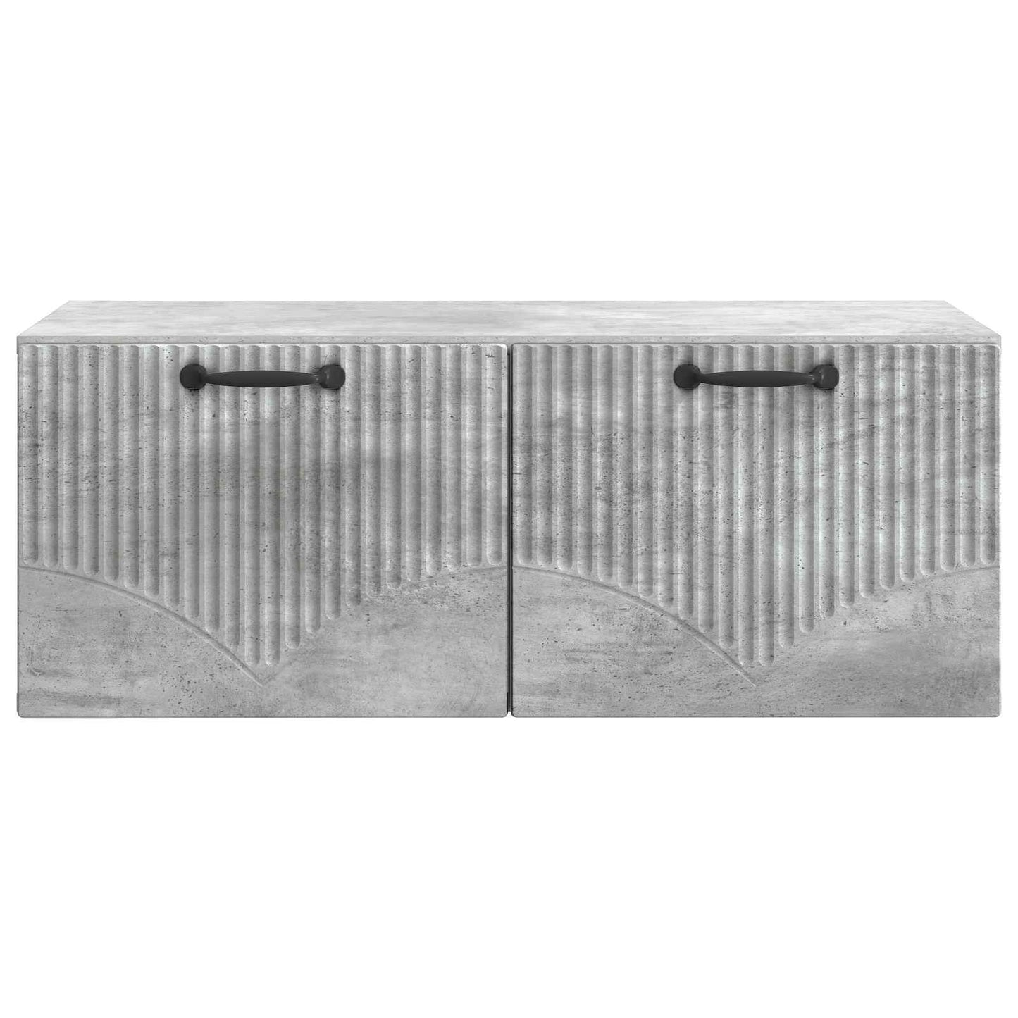 Fali TV szekrény Betonszürke 78,5 x 41 x 30 cm Szerelt Fa