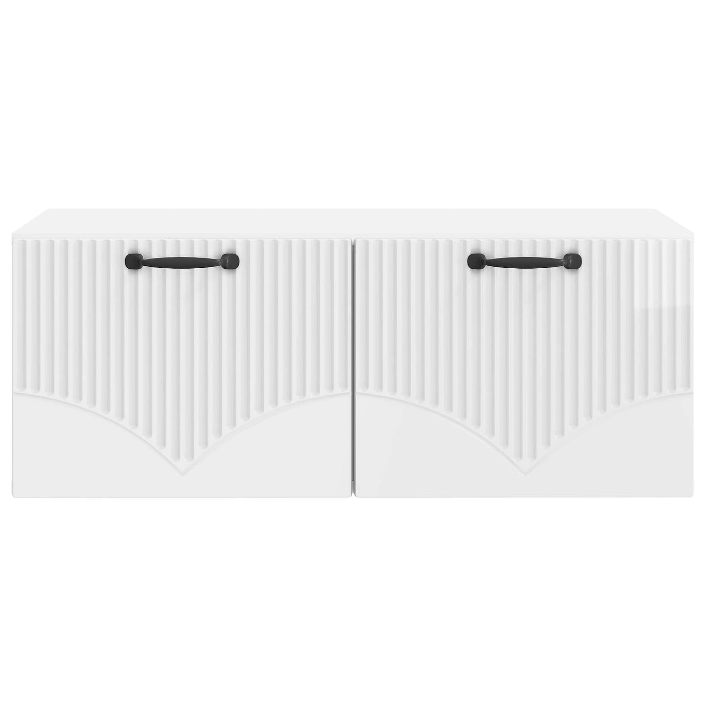 Fali TV szekrény Magasfényű Fehér 78,5 x 41 x 30 cm Szerelt Fa