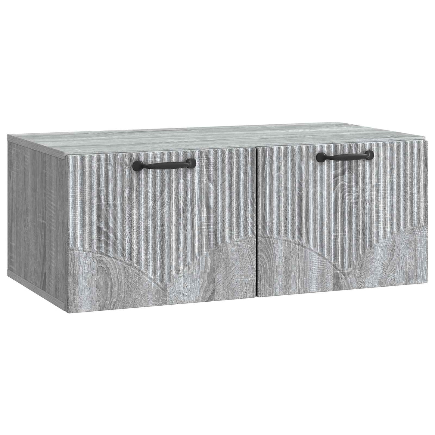 Fali TV szekrény Szürke Sonoma 78,5 x 41 x 30 cm Szerelt Fa