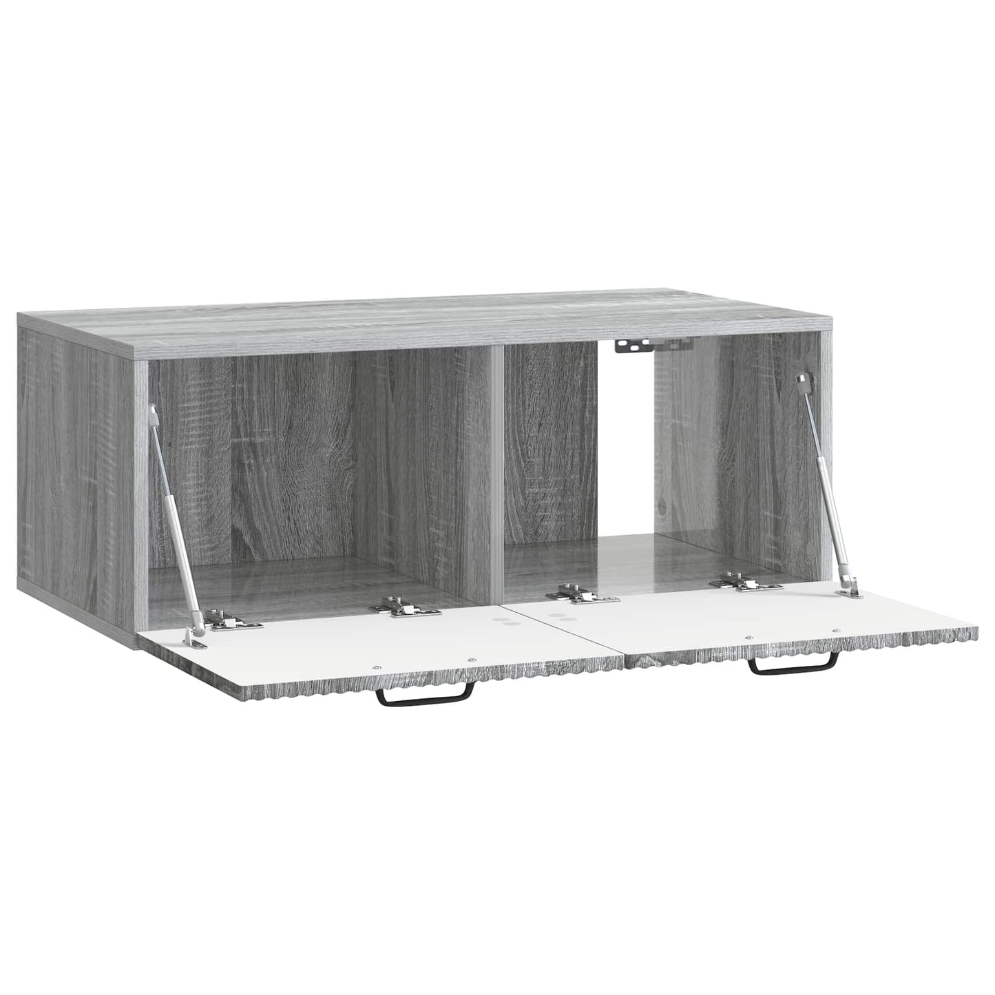 Fali TV szekrény Szürke Sonoma 78,5 x 41 x 30 cm Szerelt Fa