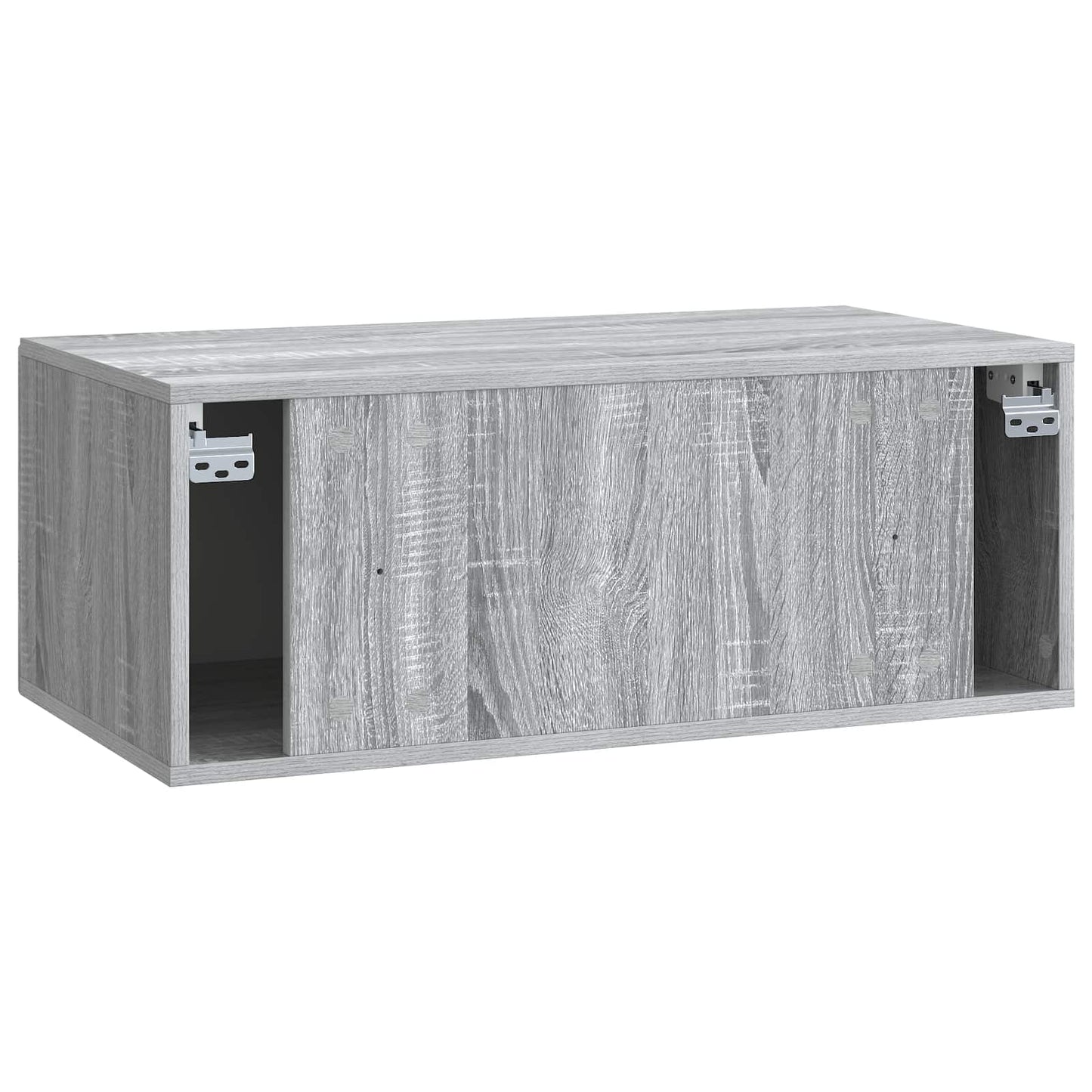 Fali TV szekrény Szürke Sonoma 78,5 x 41 x 30 cm Szerelt Fa