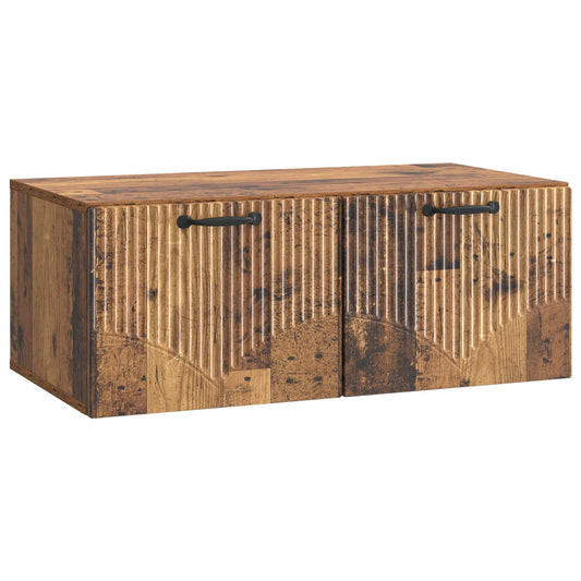 Fali TV szekrény Antik Fa 78,5 x 41 x 30 cm Szerelt Fa
