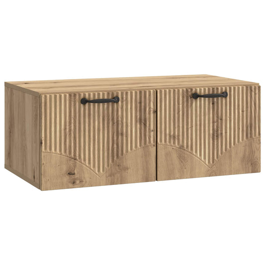 Fali TV szekrény Kézműves Tölgy 78,5 x 41 x 30 cm Szerelt Fa
