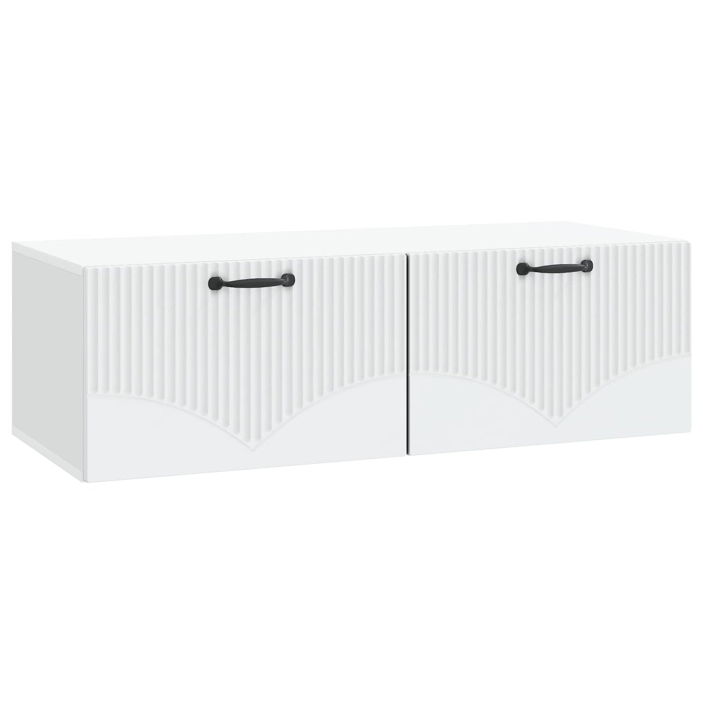 Fali TV szekrény Fehér 98 x 41 x 30 cm Szerelt Fa