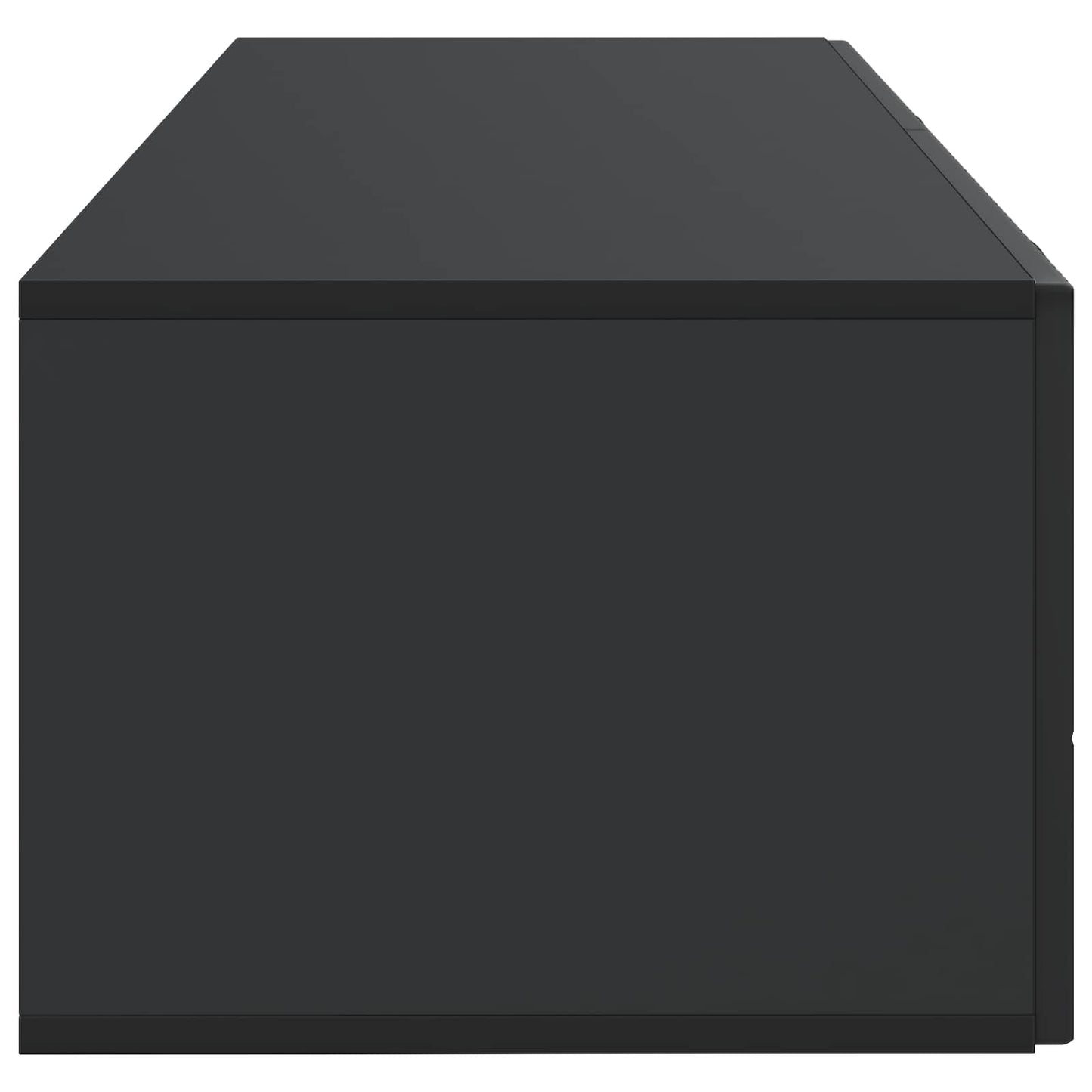 Fali TV szekrény Fekete 98 x 41 x 30 cm Szerelt Fa