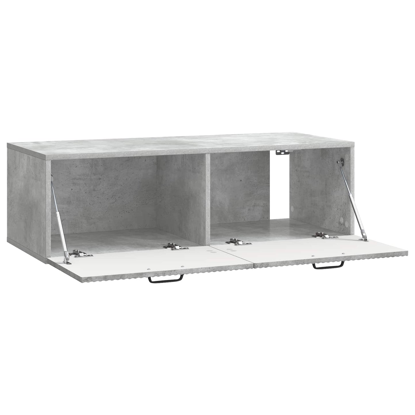 Fali TV szekrény Betonszürke 98 x 41 x 30 cm Szerelt Fa