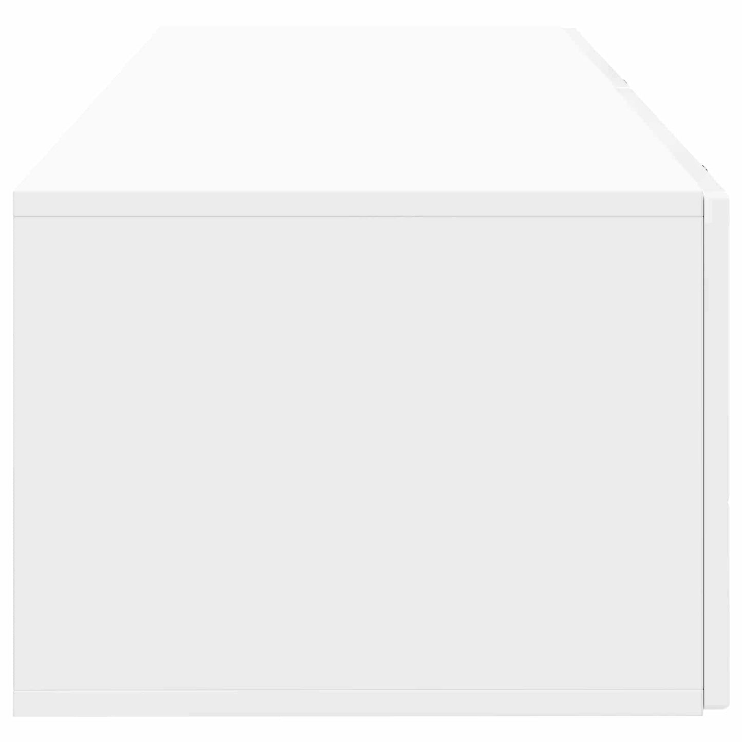 Fali TV szekrény Magasfényű Fehér 98 x 41 x 30 cm Szerelt Fa